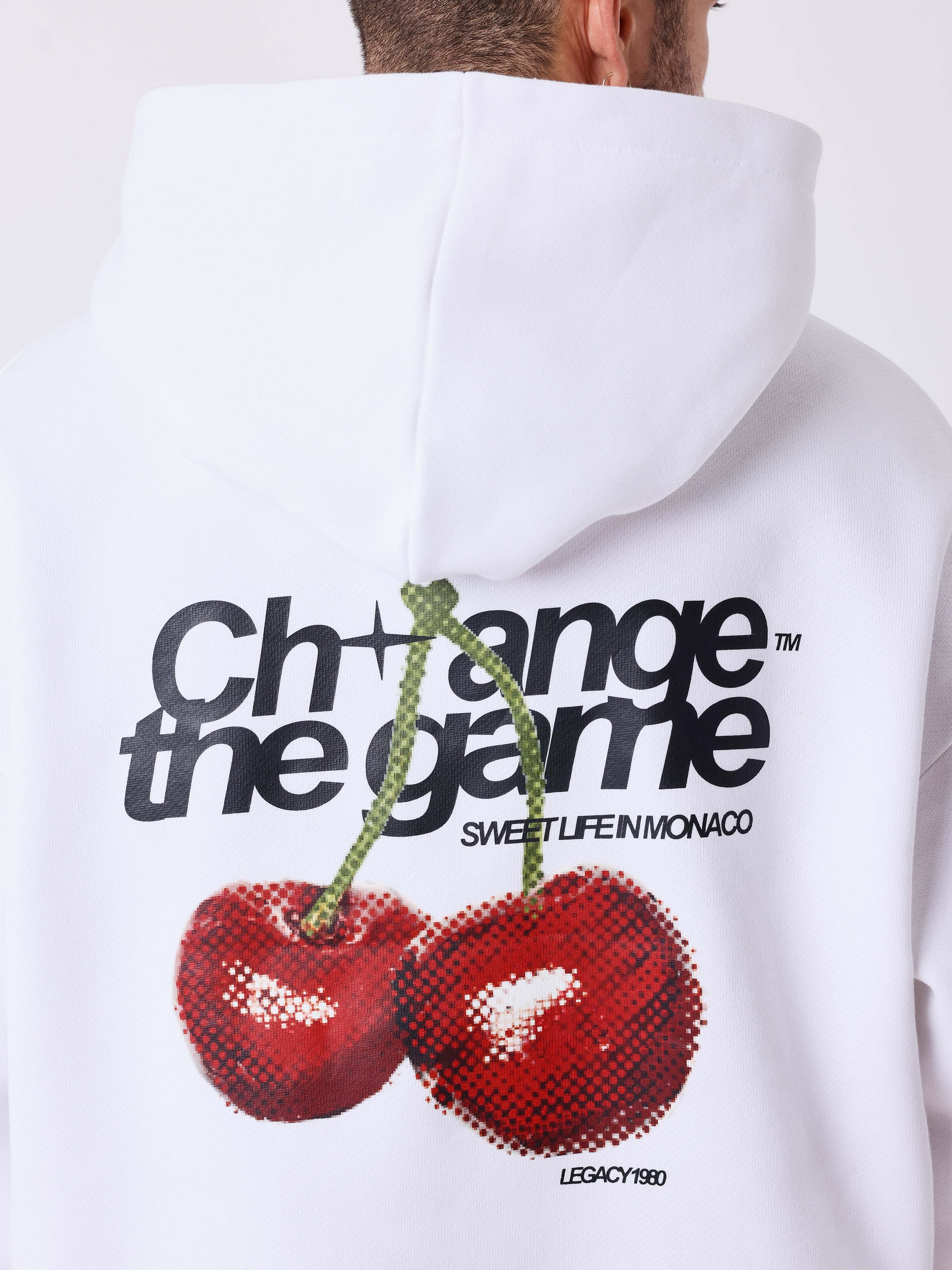 Sweat à capuche imprimé cerises - Image 5