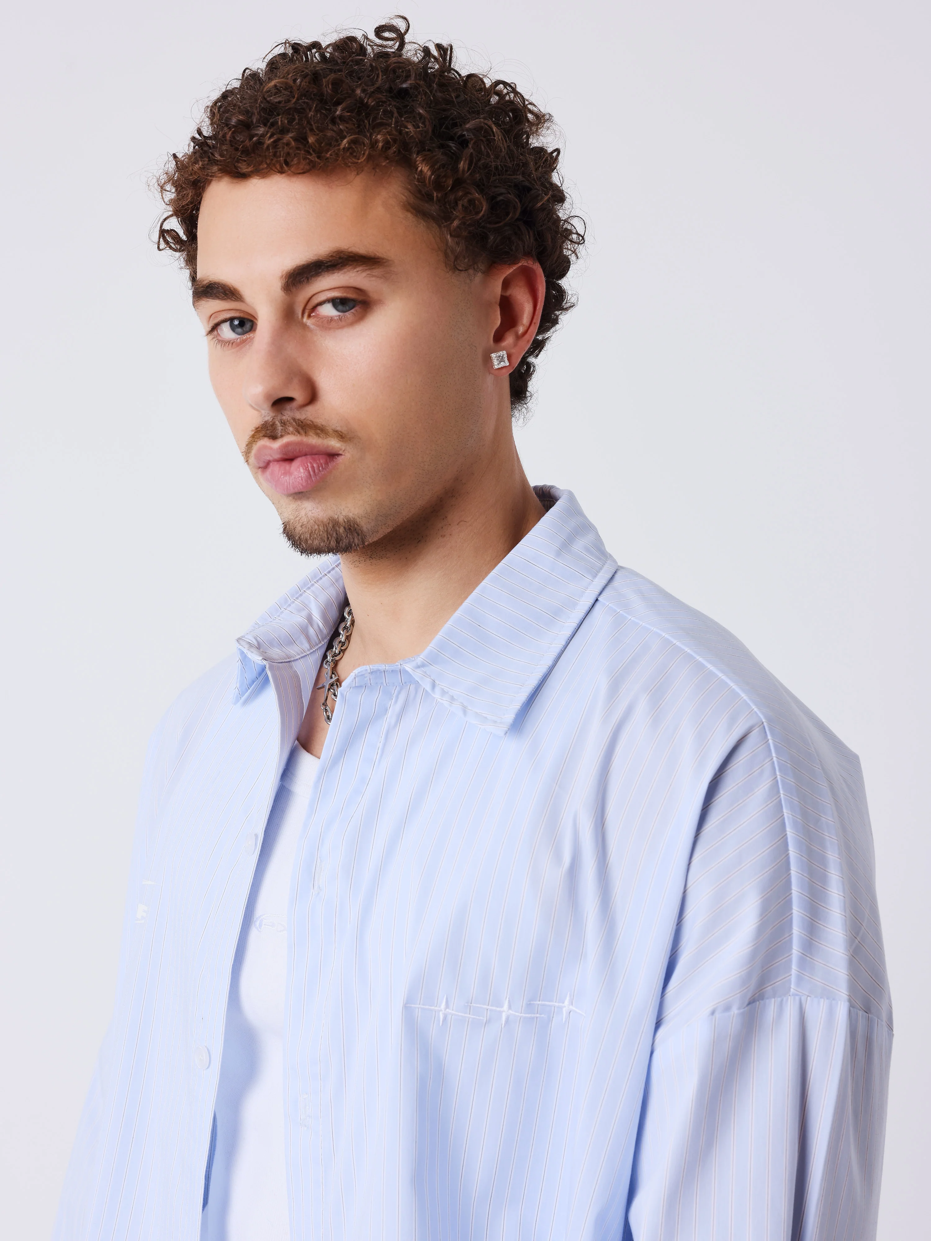 Chemise rayée à manches longues - Image 3