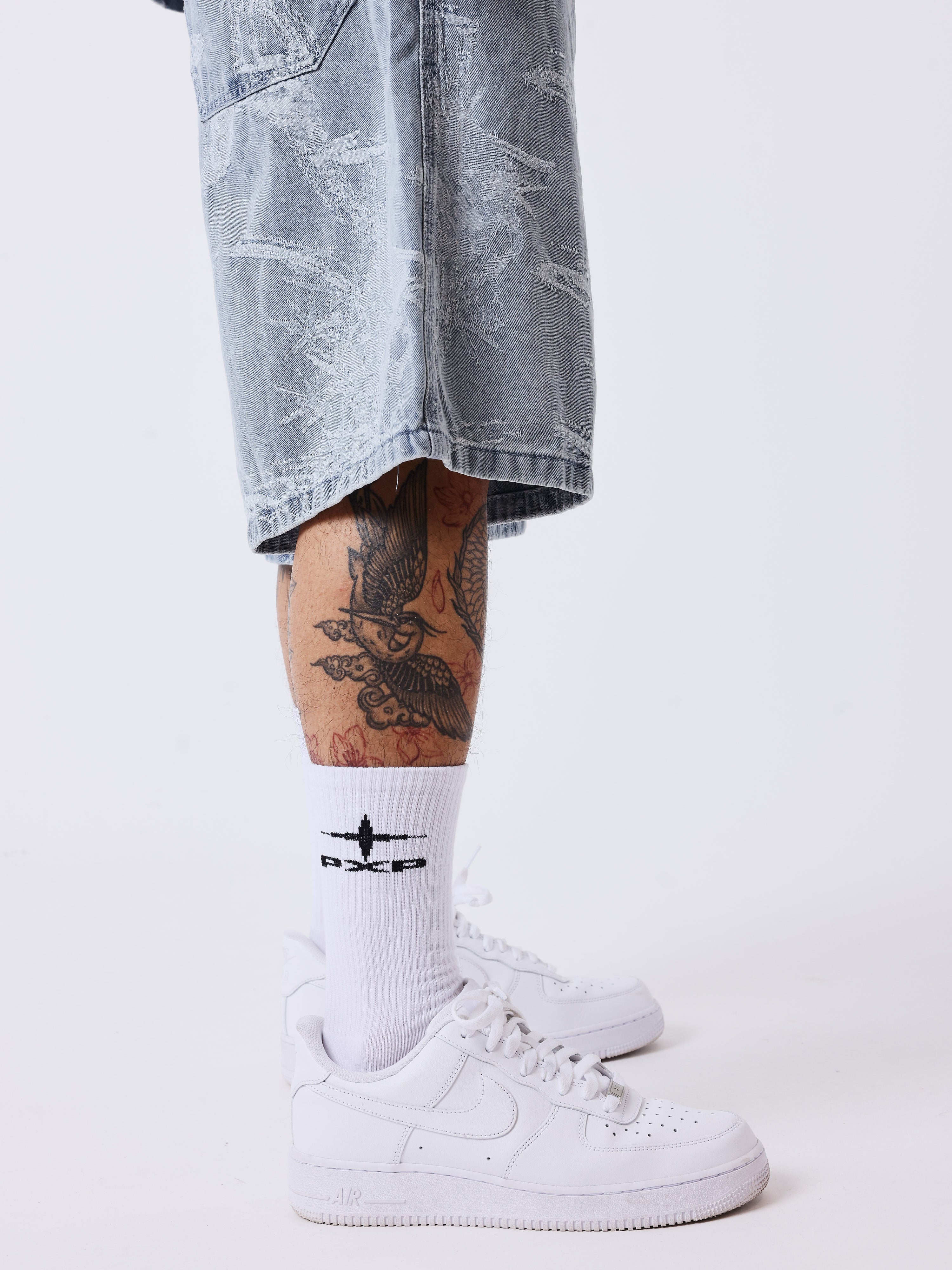 Bermuda en denim effet usé - Image 5