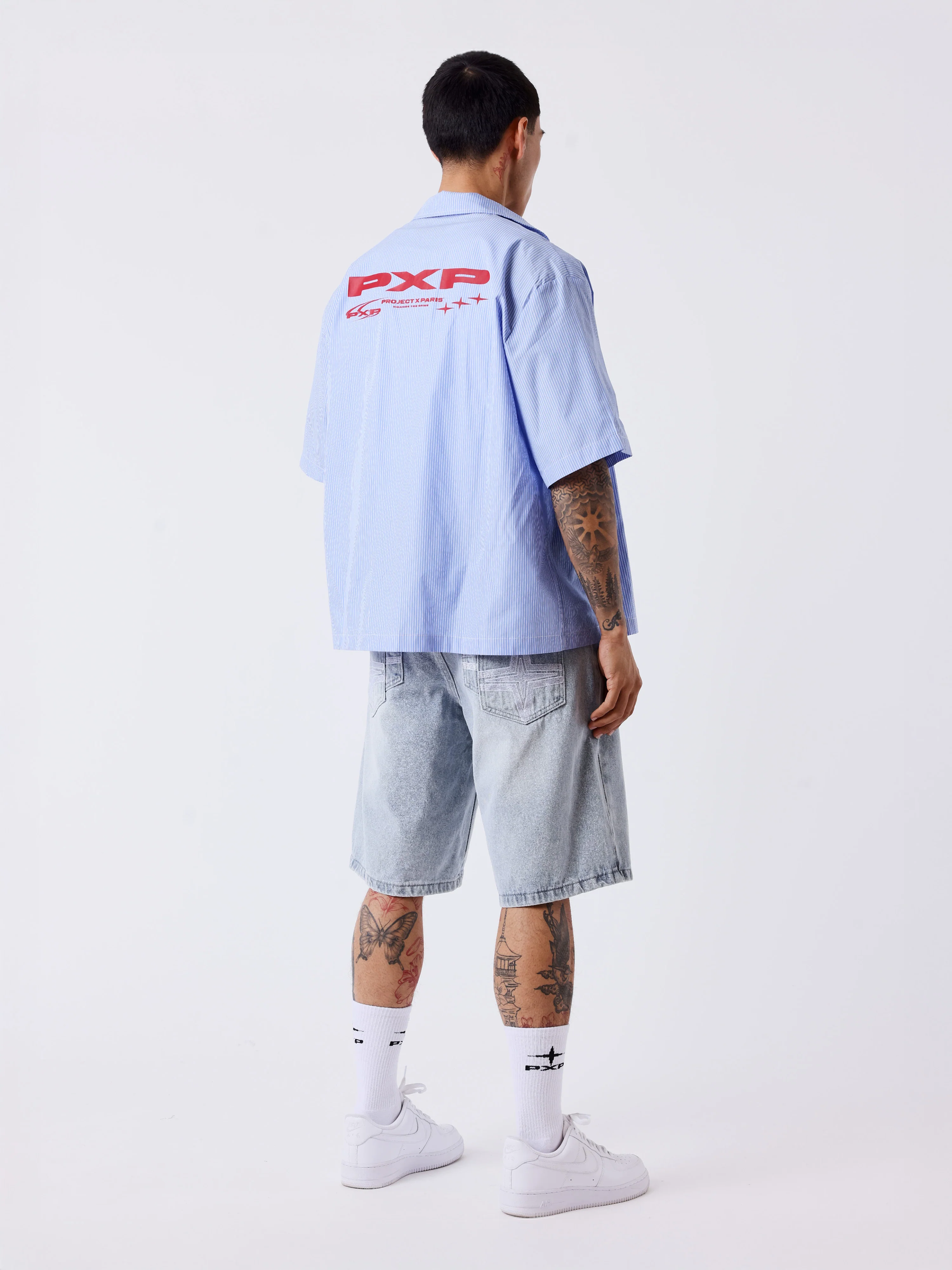 Bermuda homme en denim délavé - Image 2