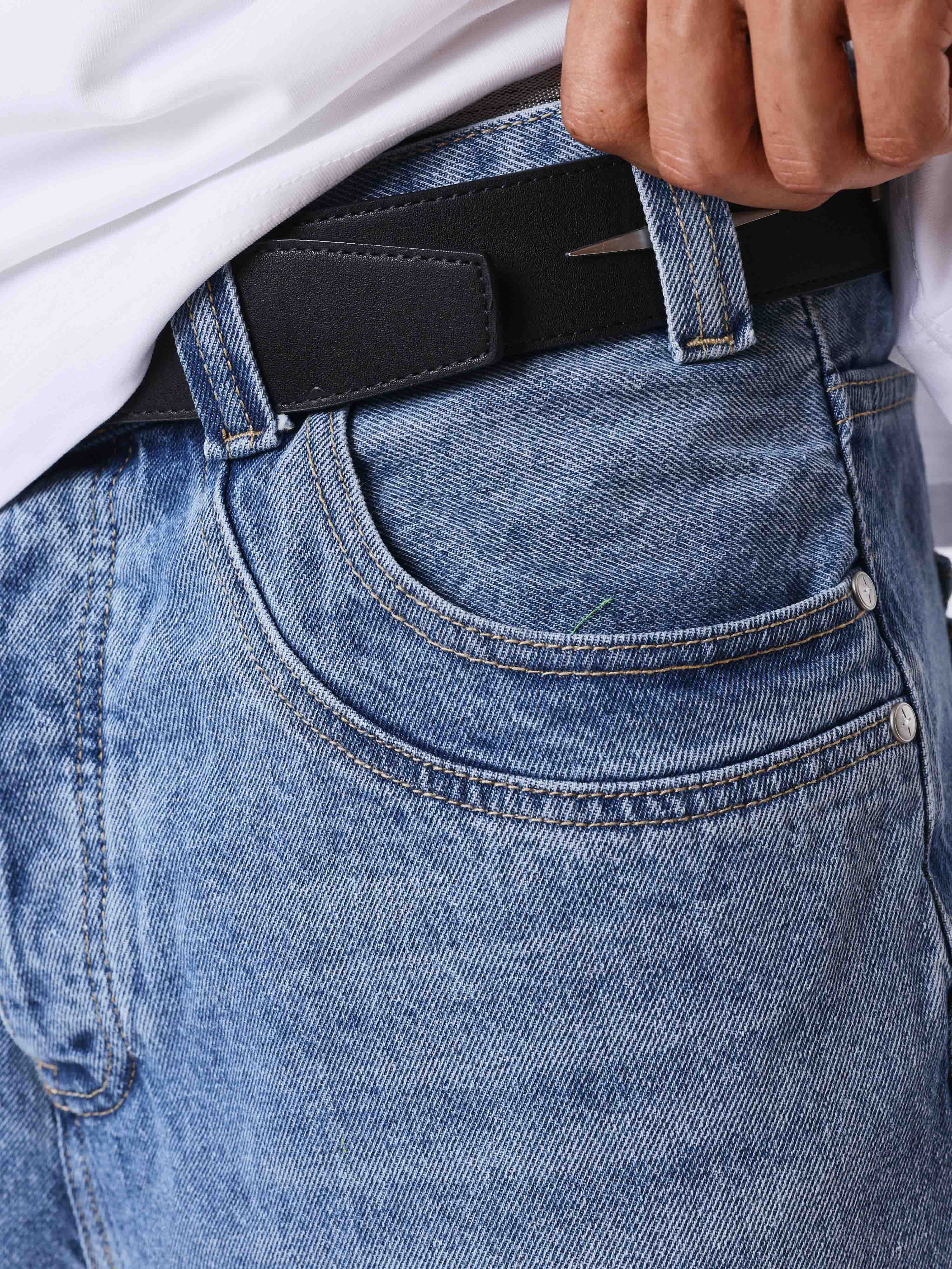 Denim short oversize - Image 4