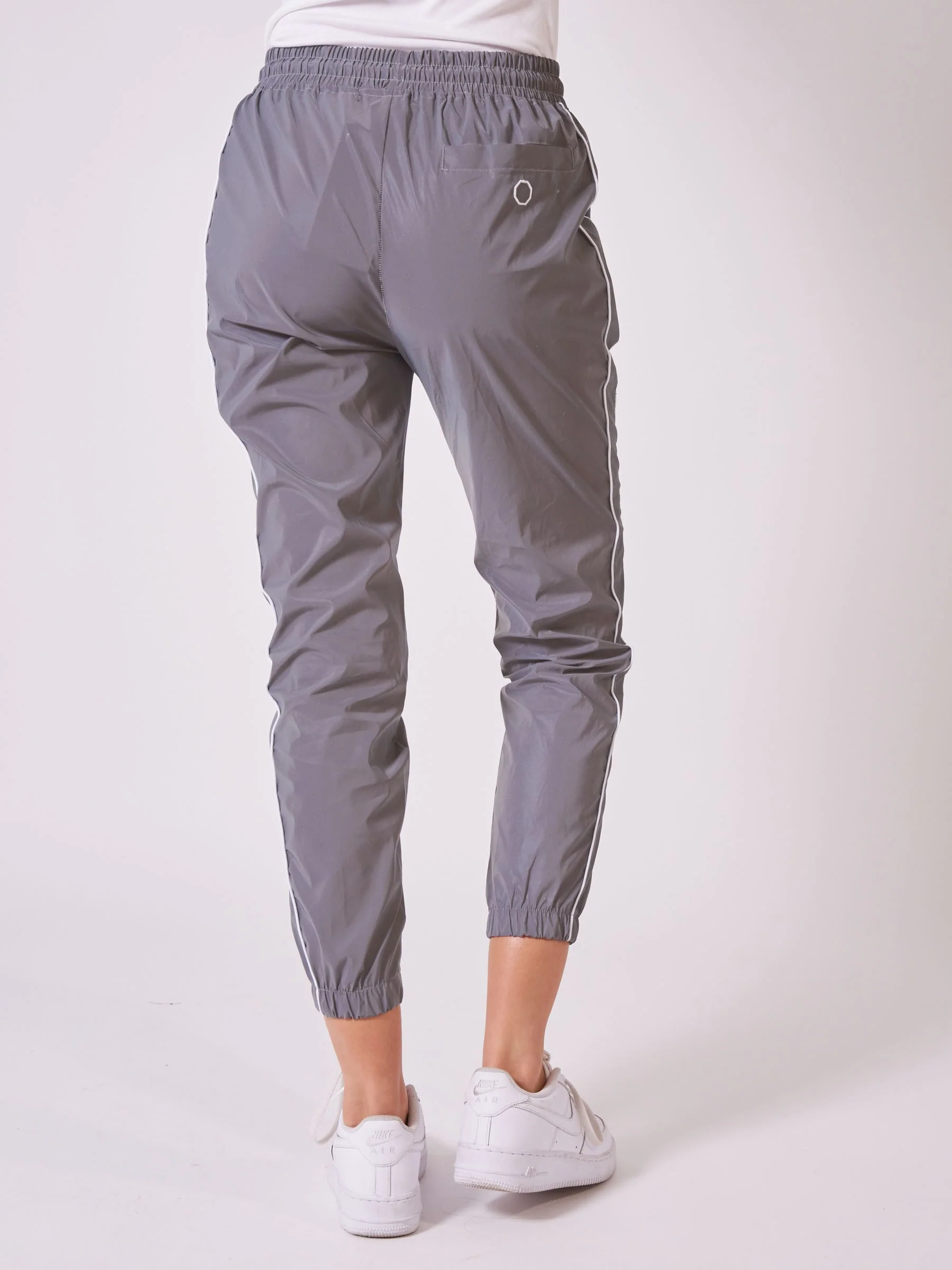 Bas de jogging bas élastiqué réfléchissante avec piping - Image 5