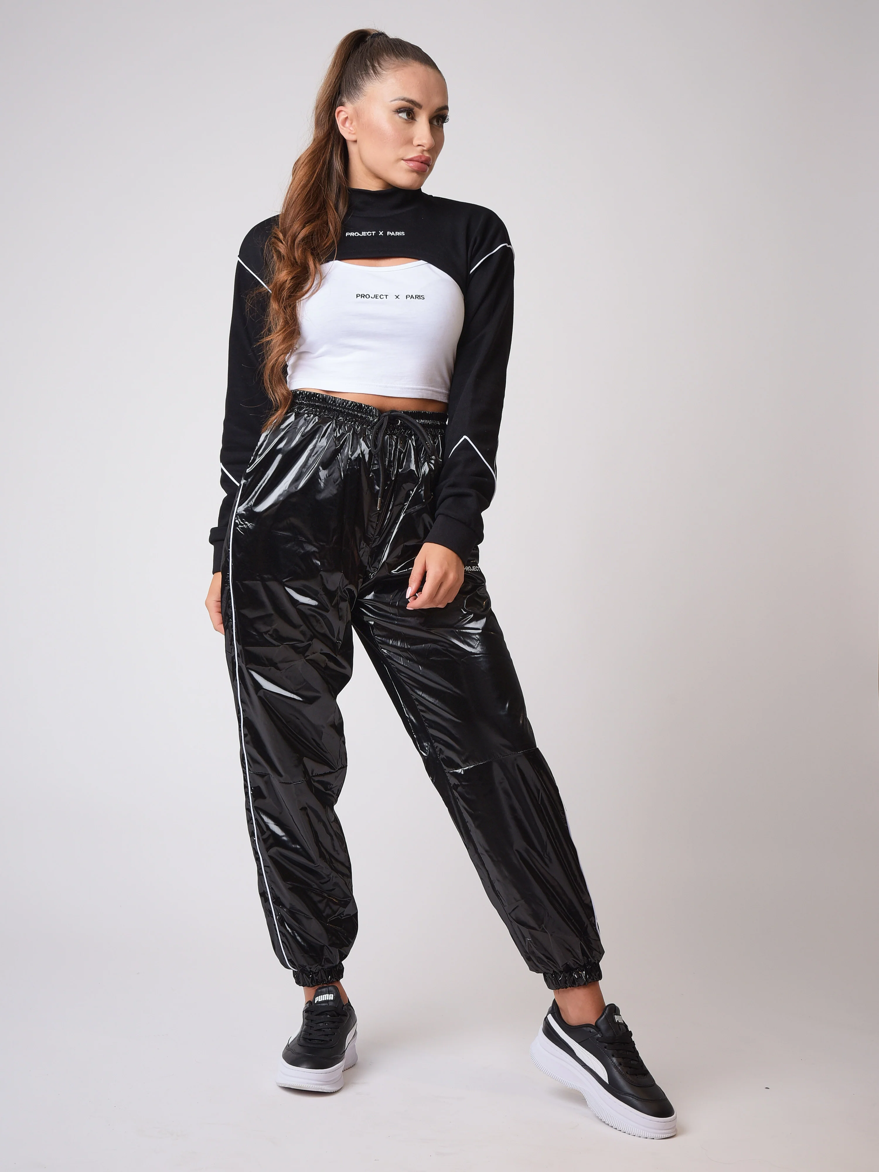 Bas de jogging effet vinyle - Image 2