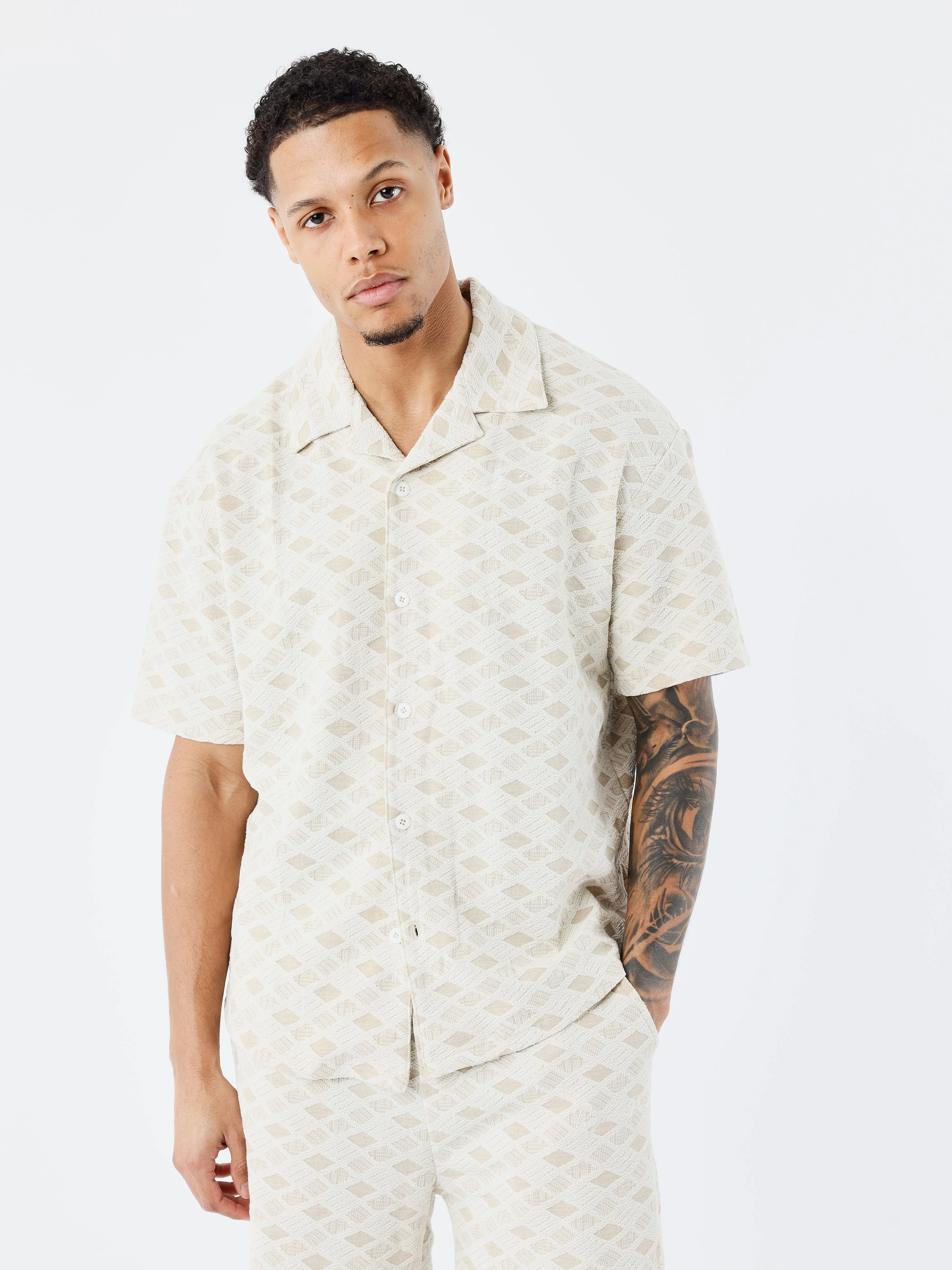 Chemise décontractée Texturée