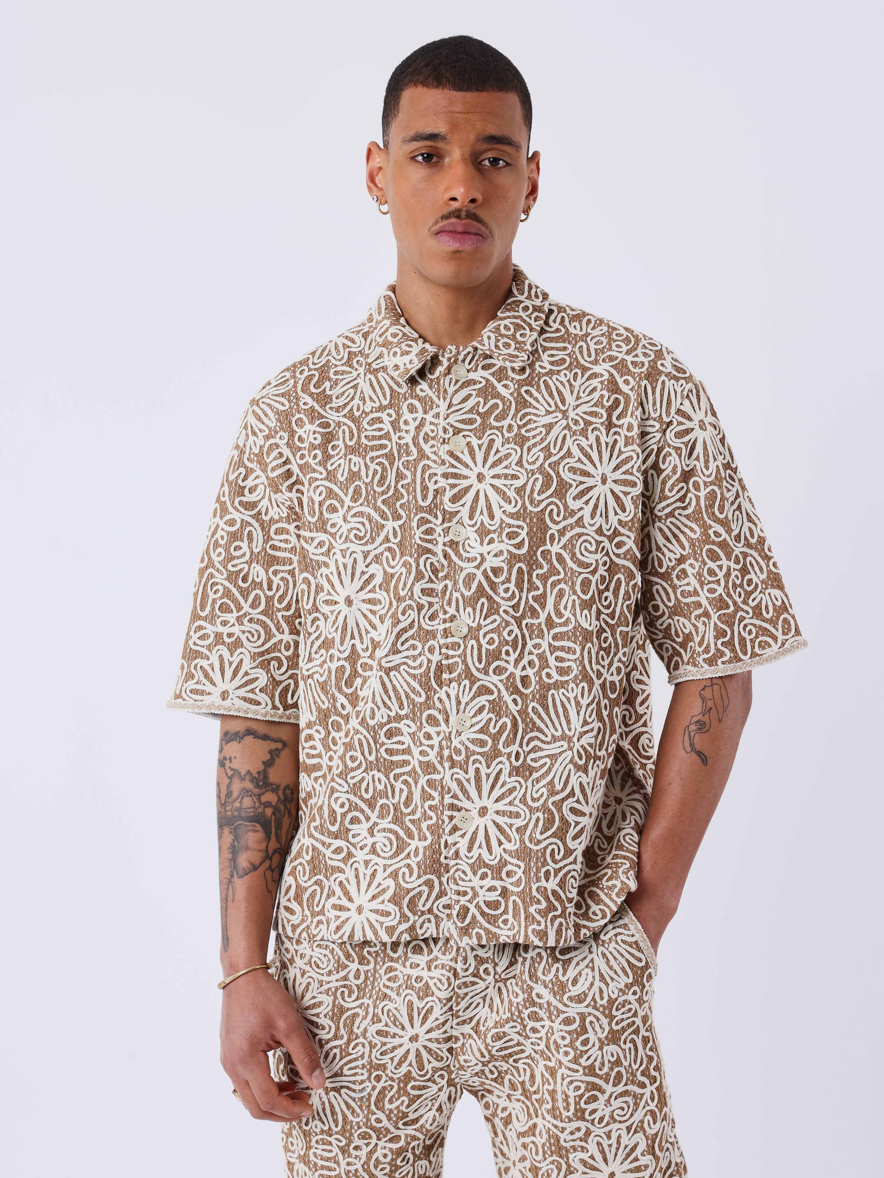 Chemise Kalash x PXP à motifs naturel - Image 3