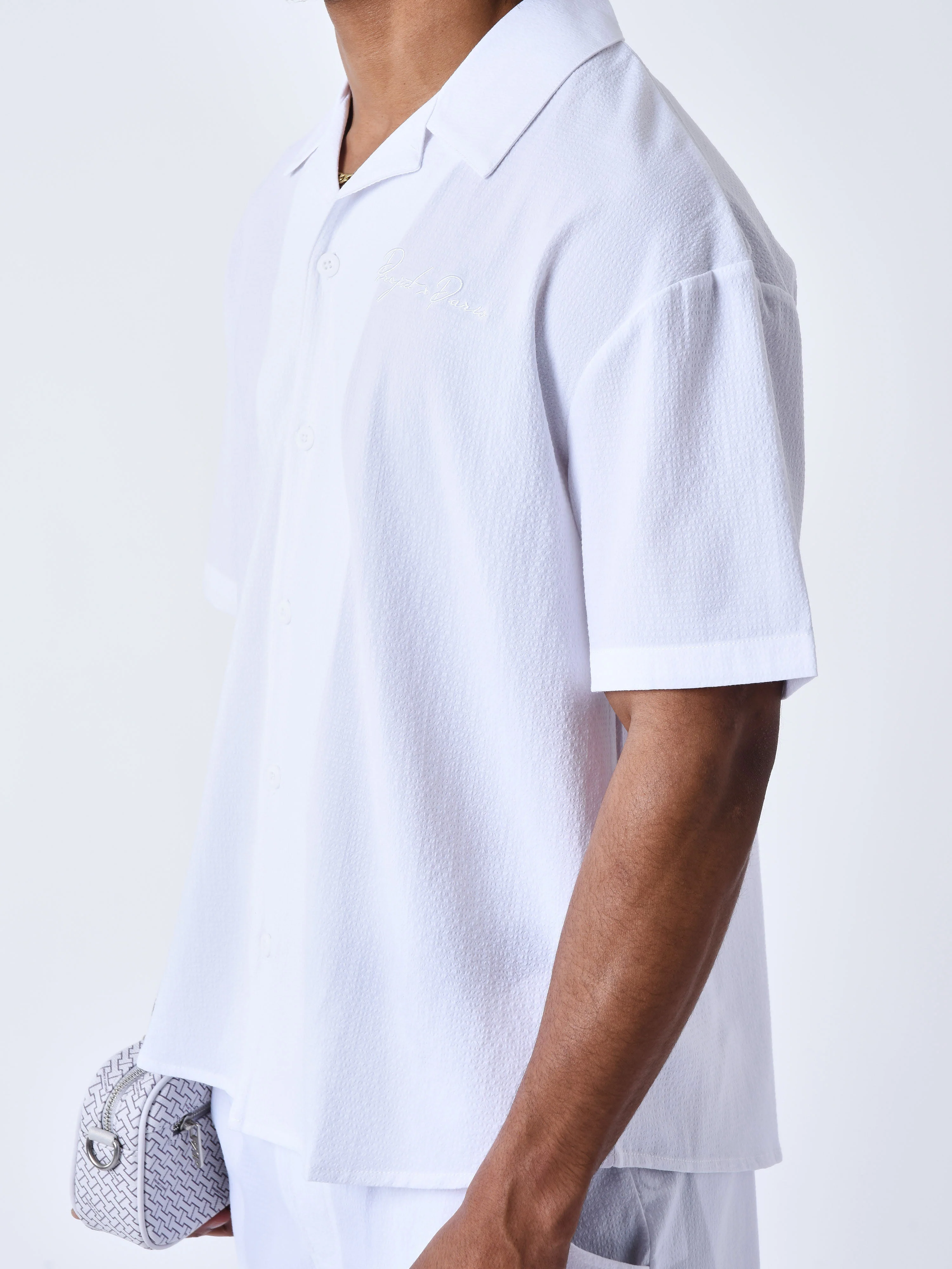 Chemise texturé brodé - Image 4