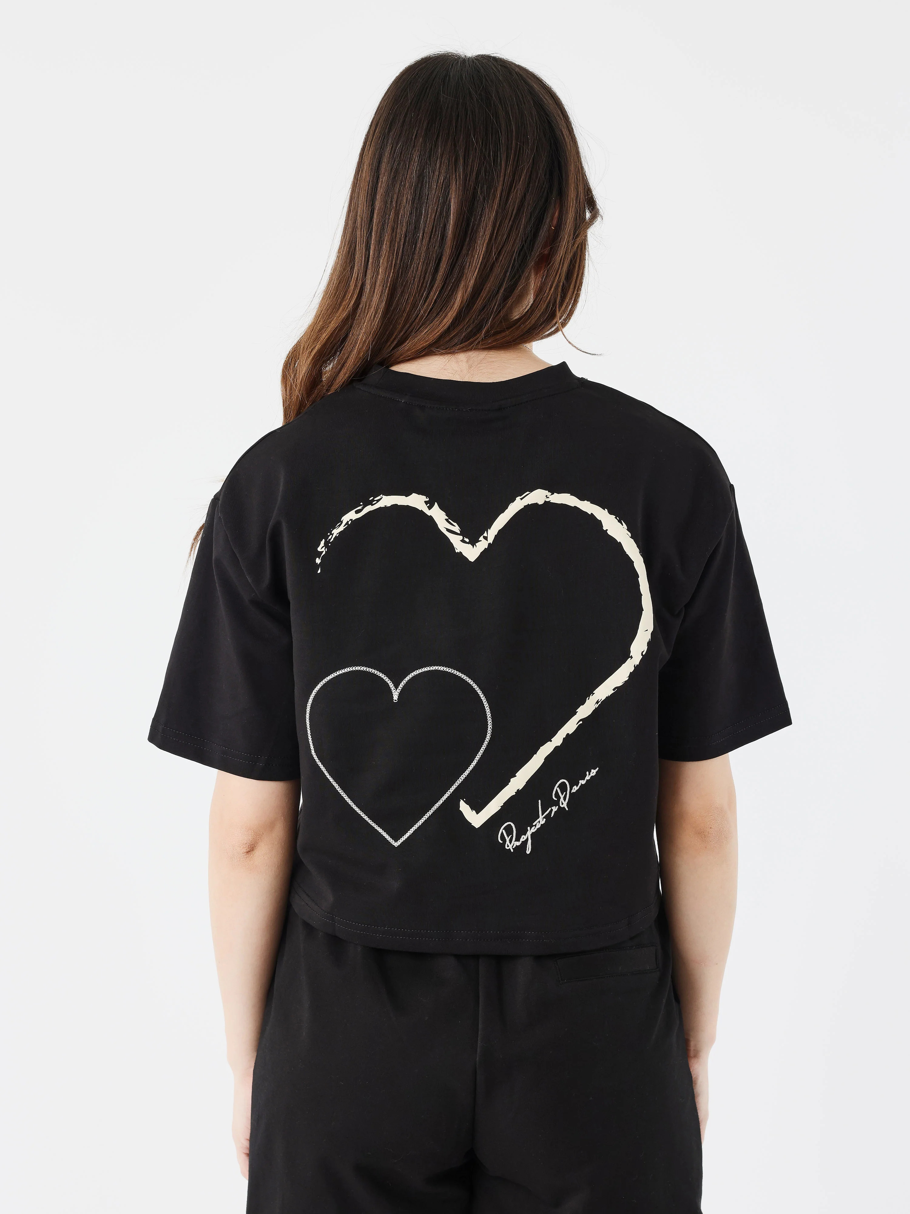 Crop top tee wicker heart - Image 2