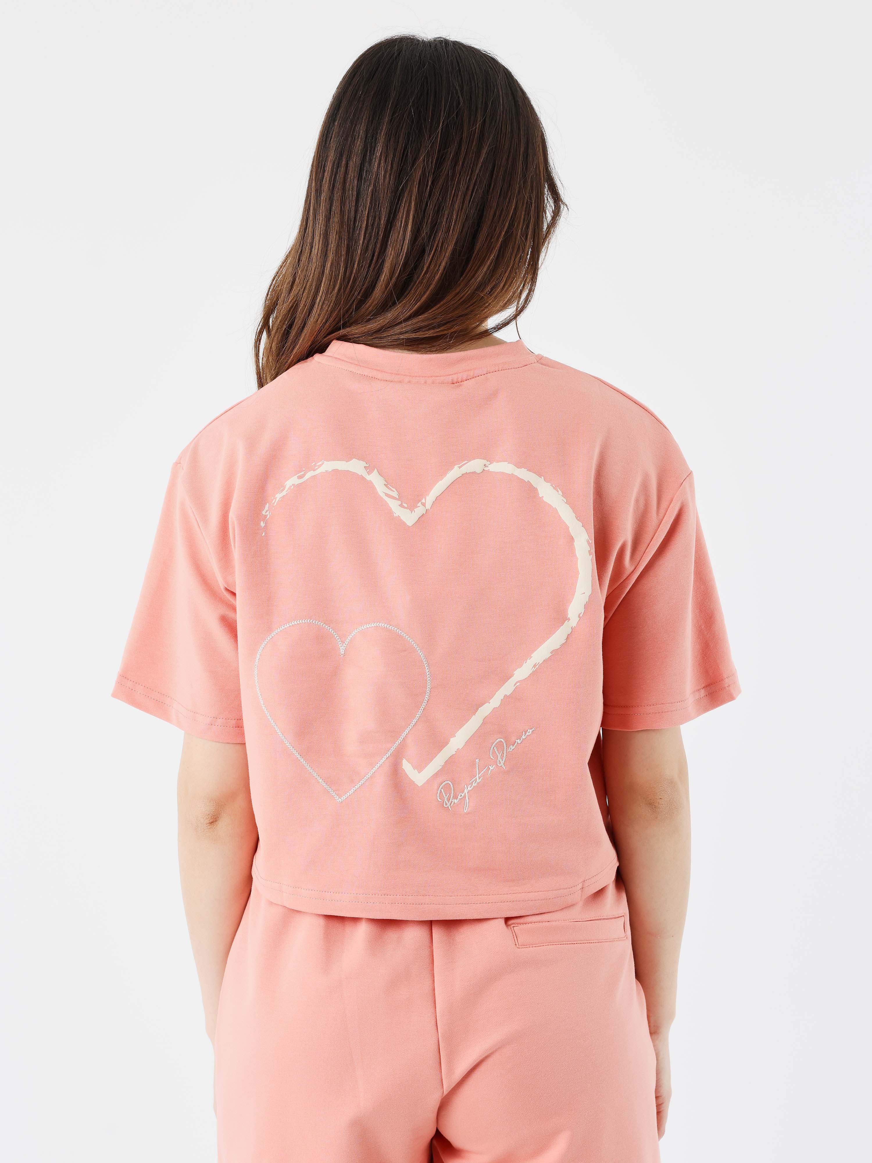 Crop top tee wicker heart - Image 2