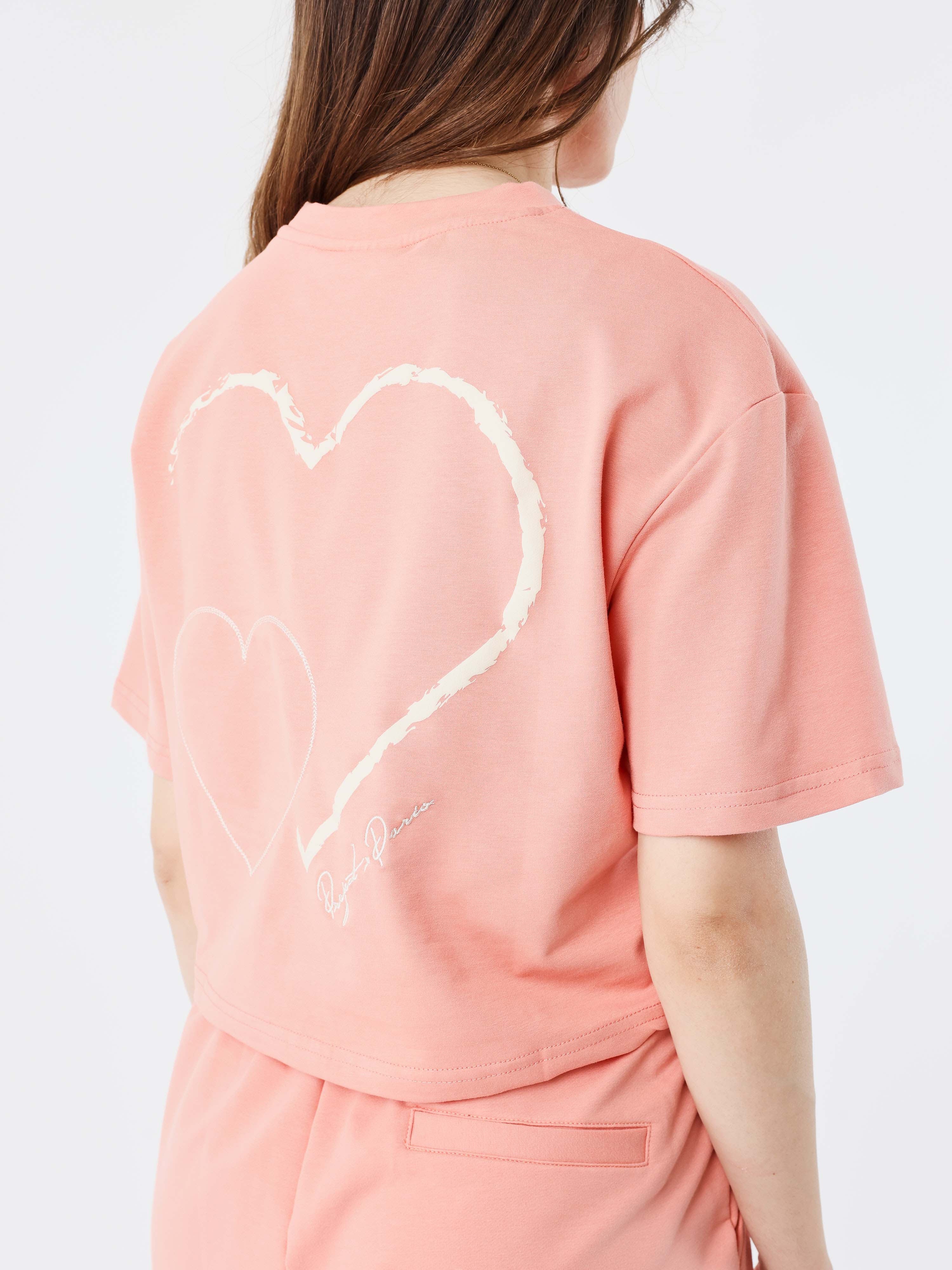 Crop top tee wicker heart - Image 4
