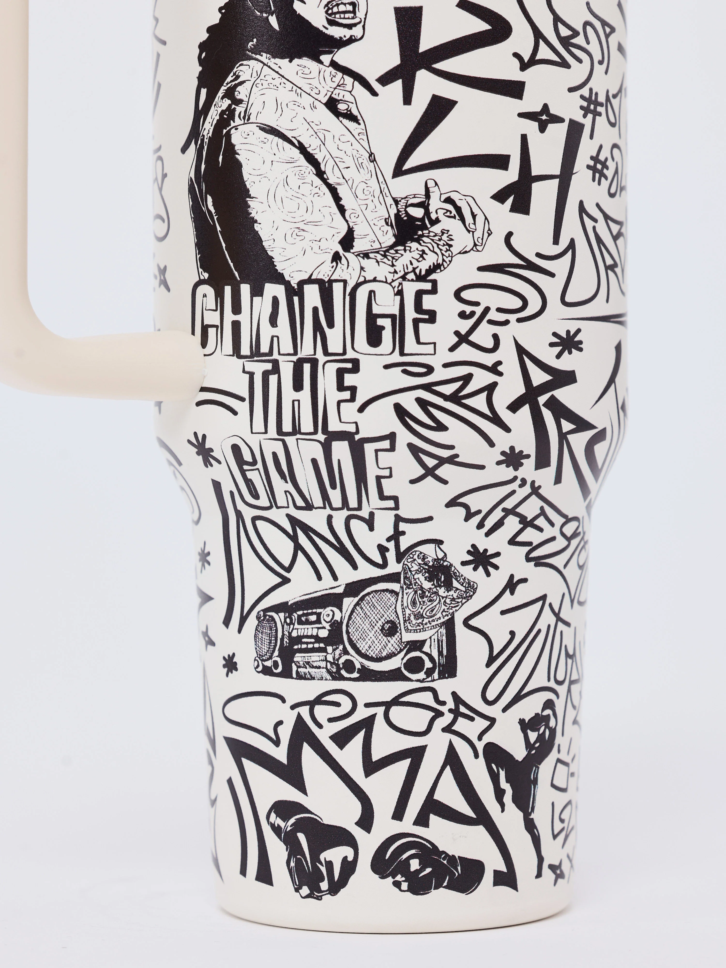 Gourde / Mug isotherme en acier motif graffiti PXP - Image 5