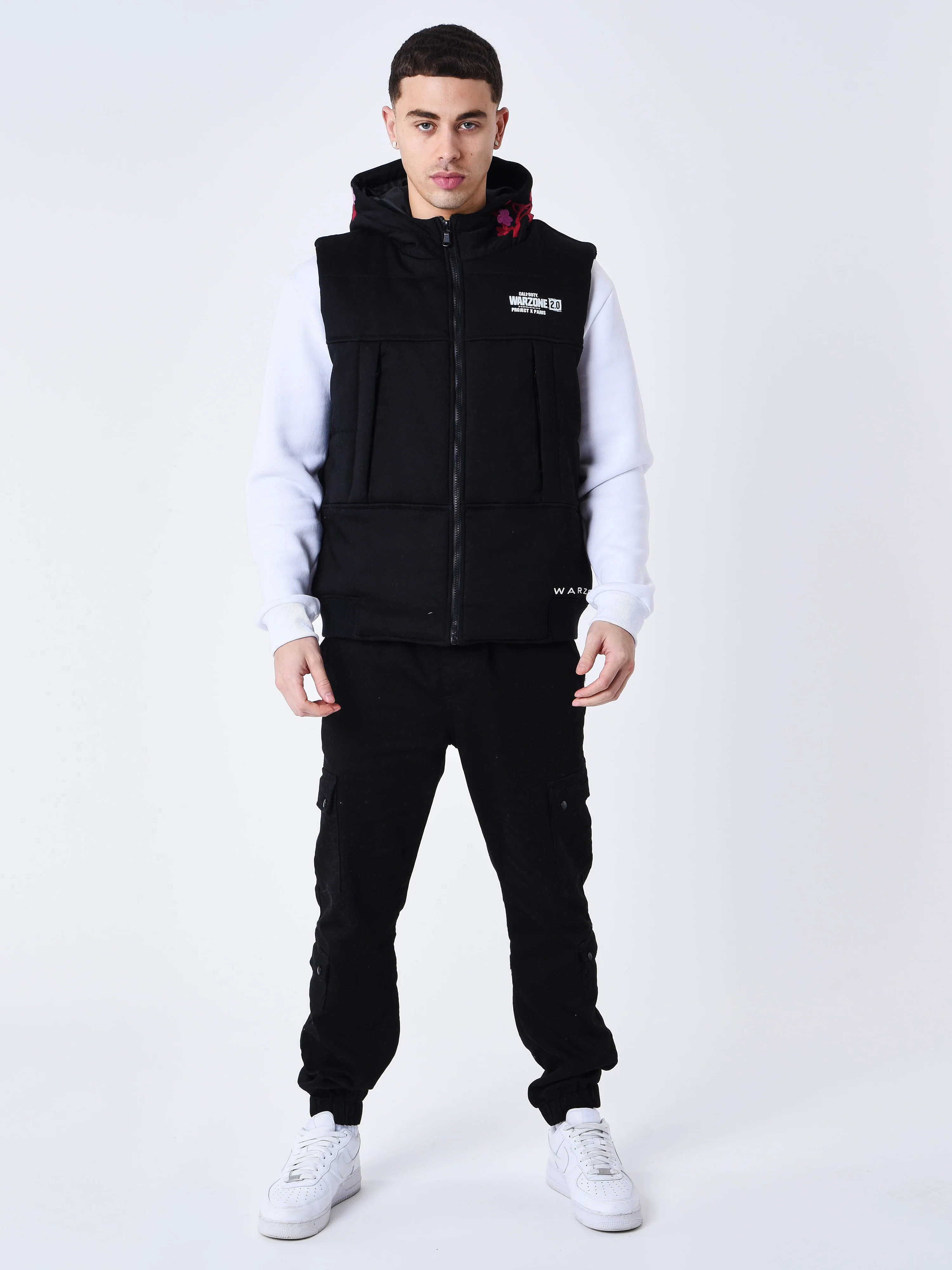 Veste à Capuche sans manches call of duty Broderie sakura - Image 3