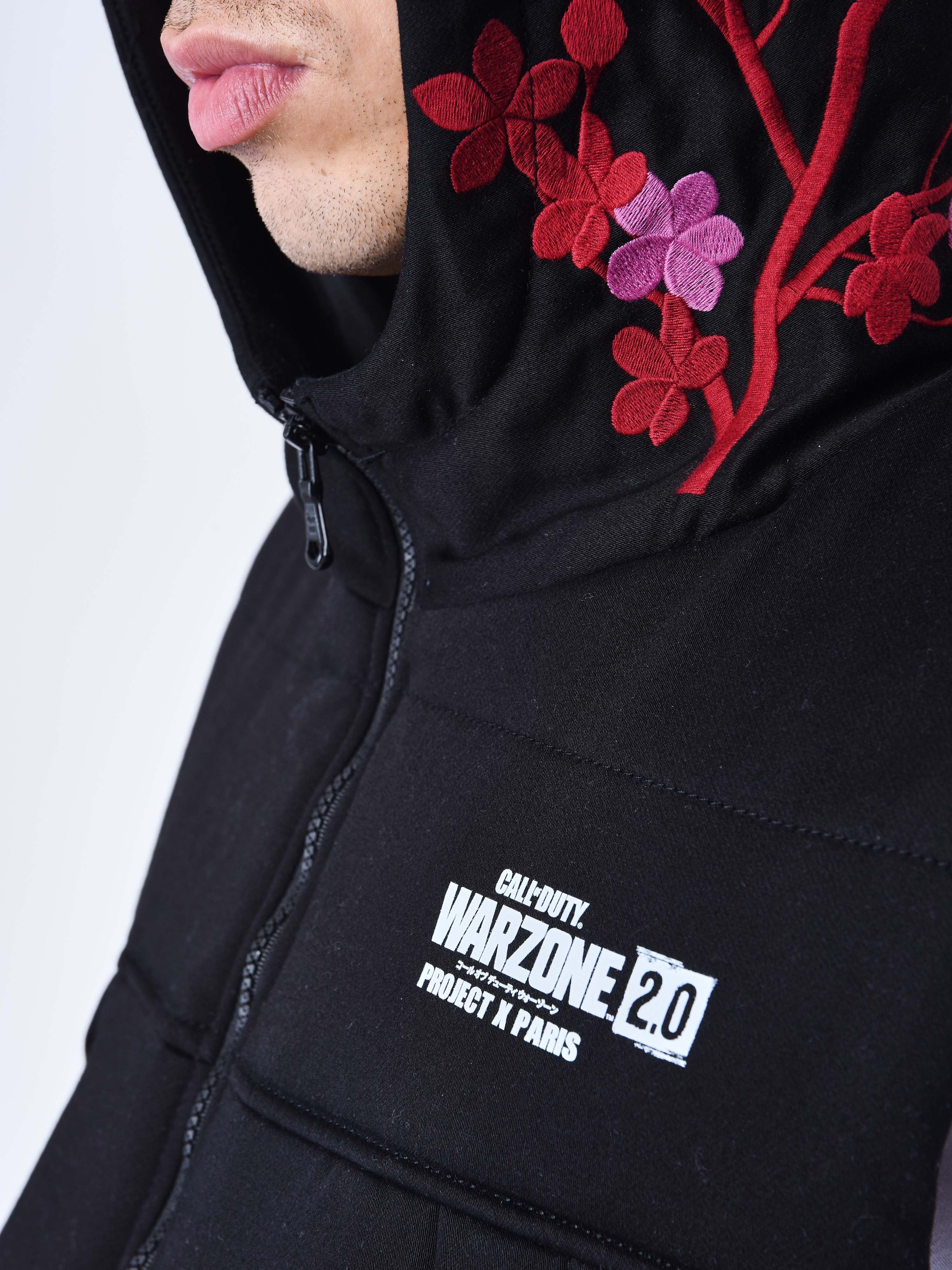 Veste à Capuche sans manches call of duty Broderie sakura - Image 6