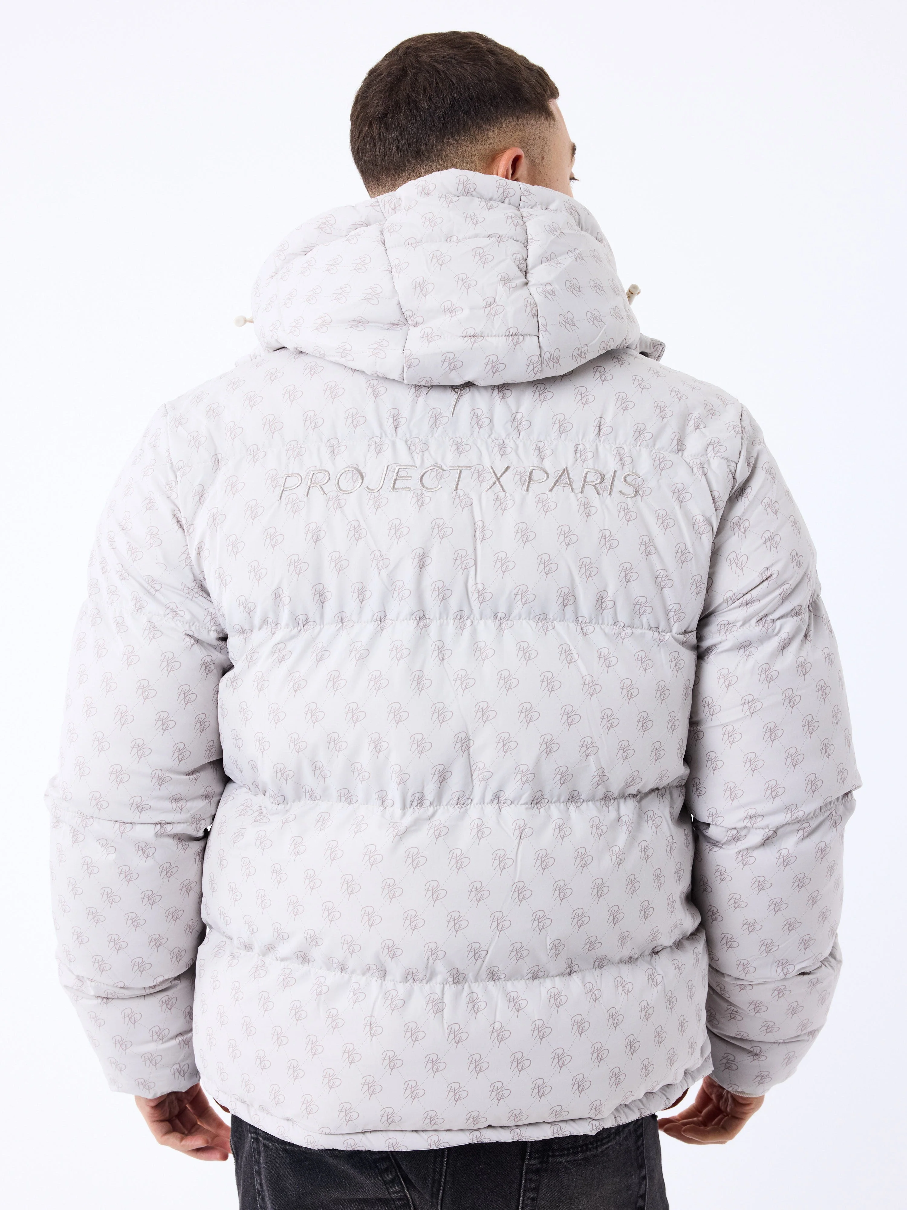 Doudoune a capuche all over monogramme - Image 2