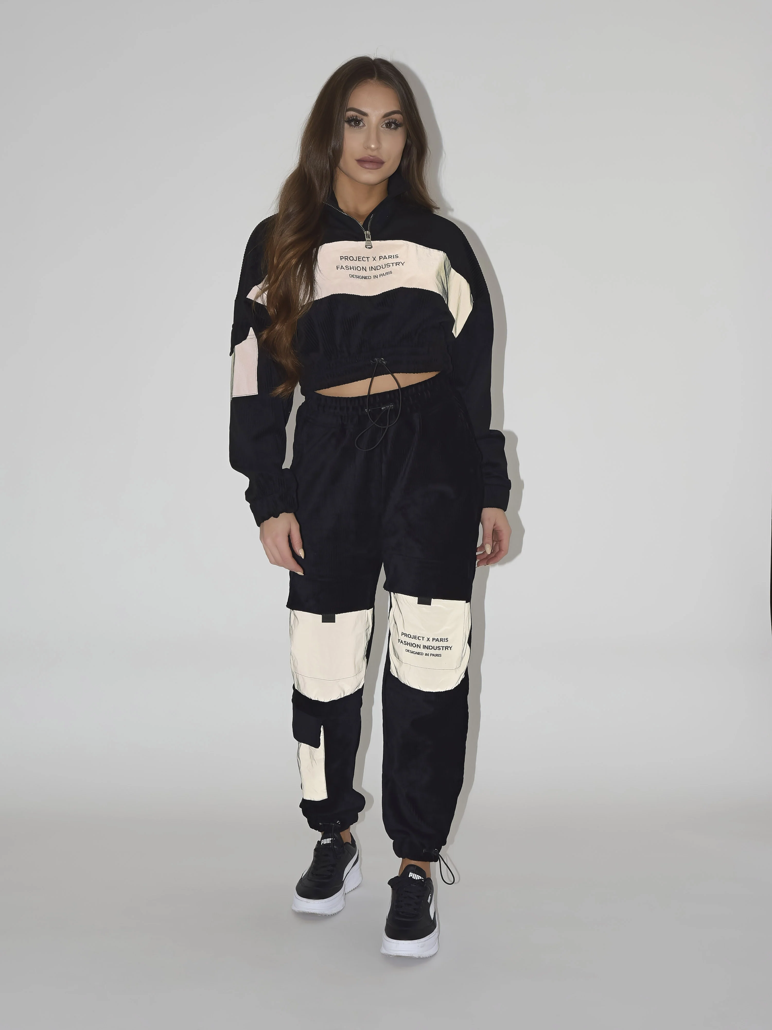 Sweat enfilable col montant velours cotelé - Image 2