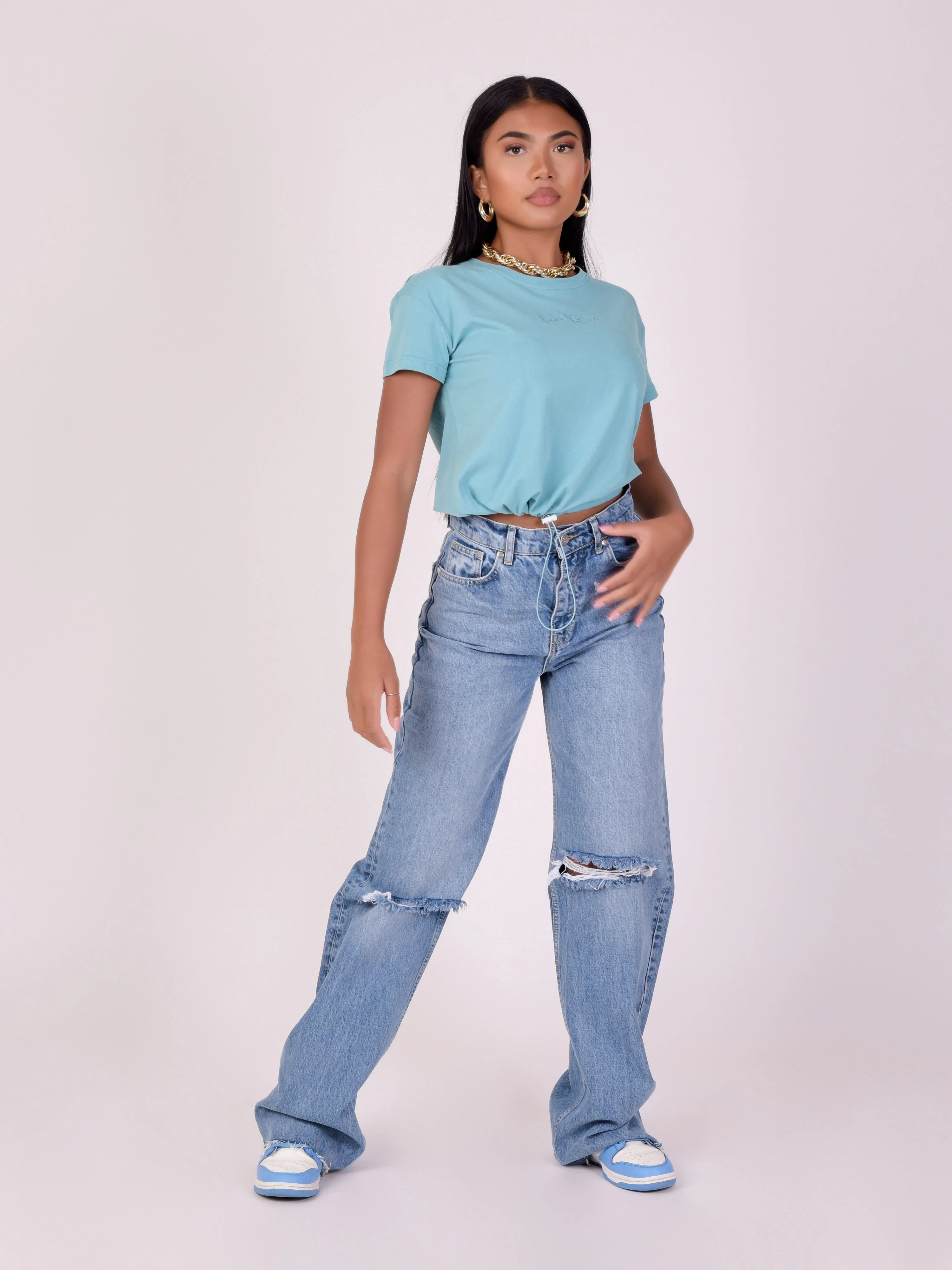 T-shirt avec élastique de serrage - Image 3
