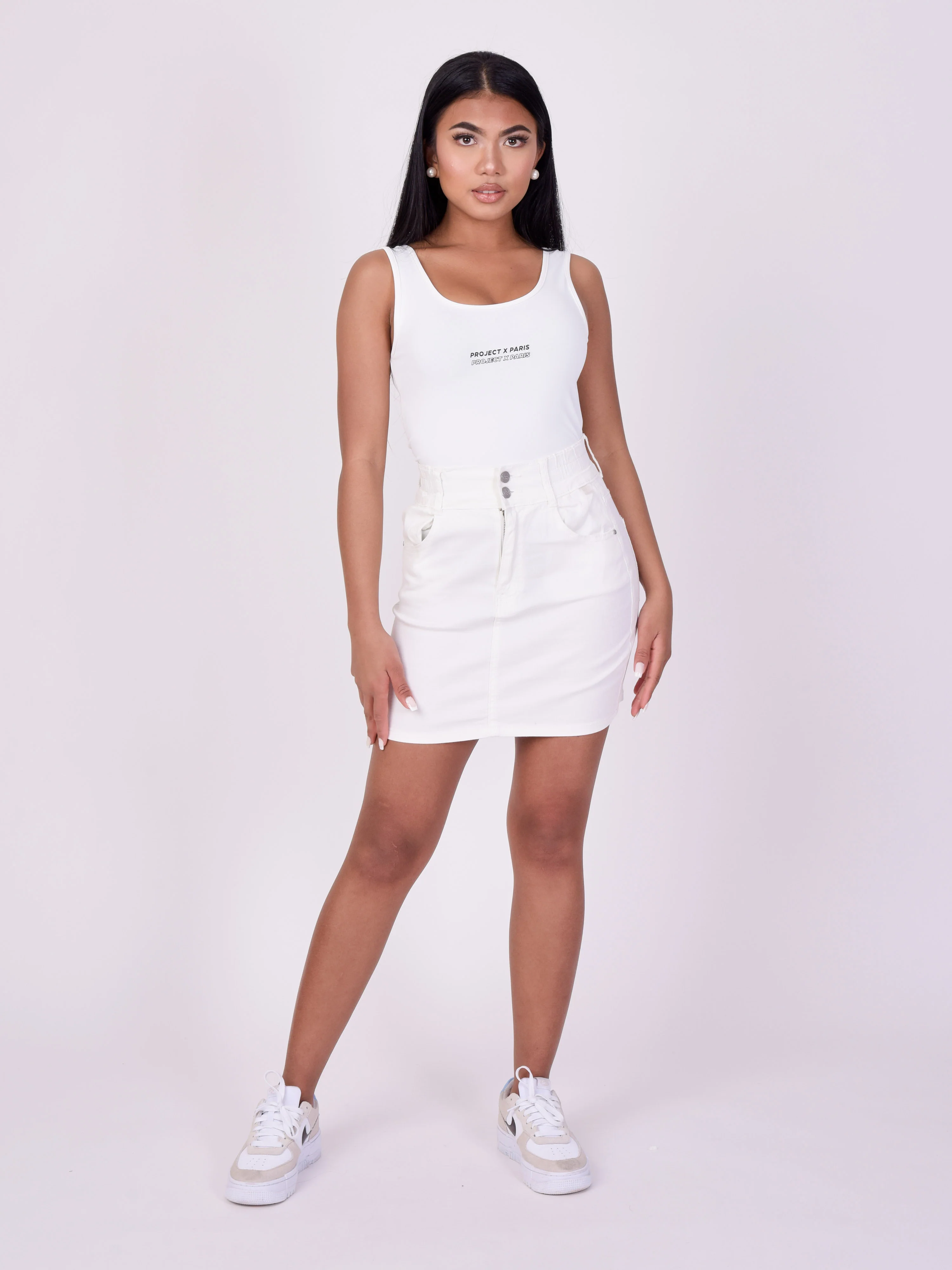 Jupe courte denim basic - Image 2