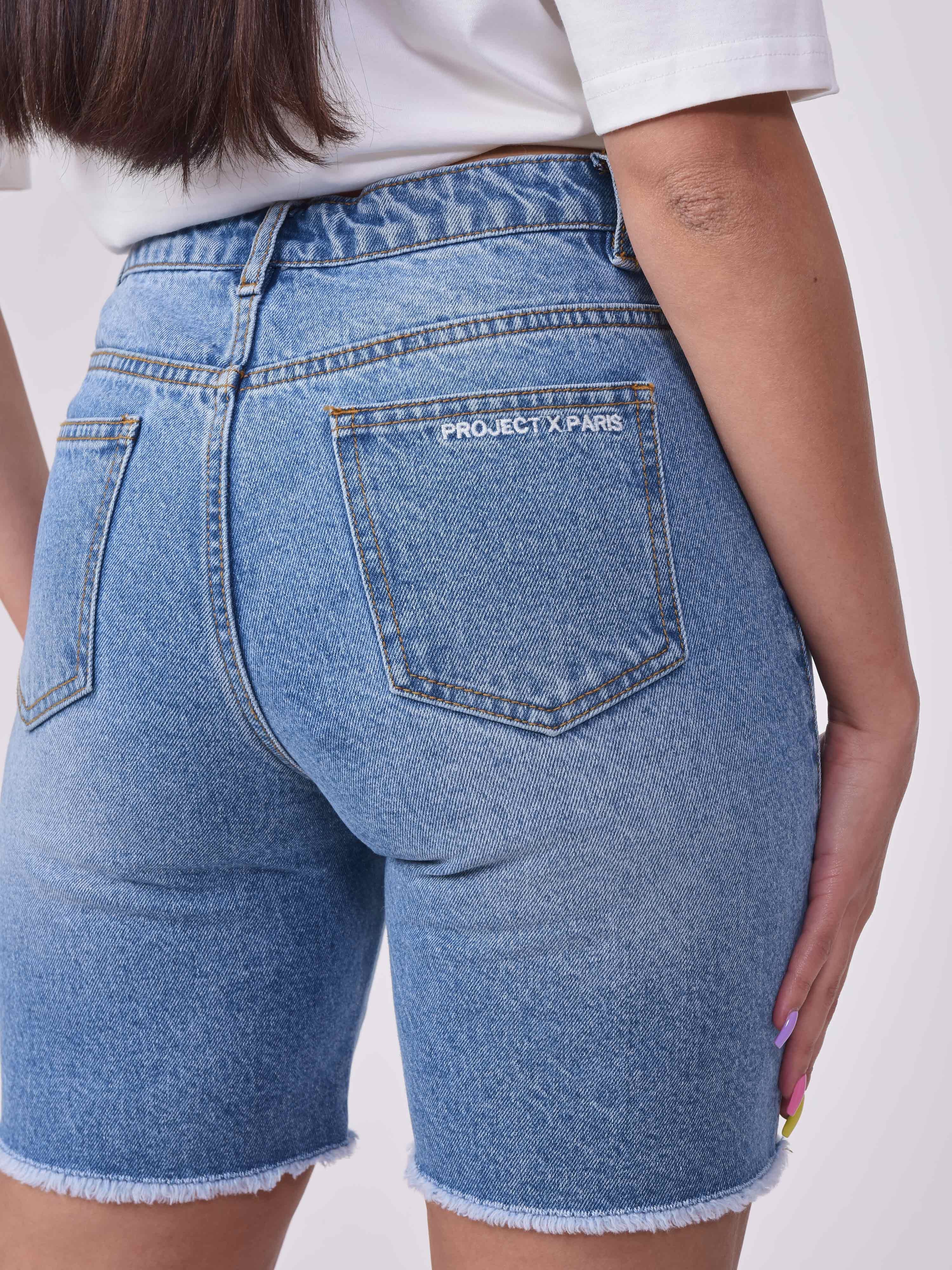 Short en denim bord franc - Image 5