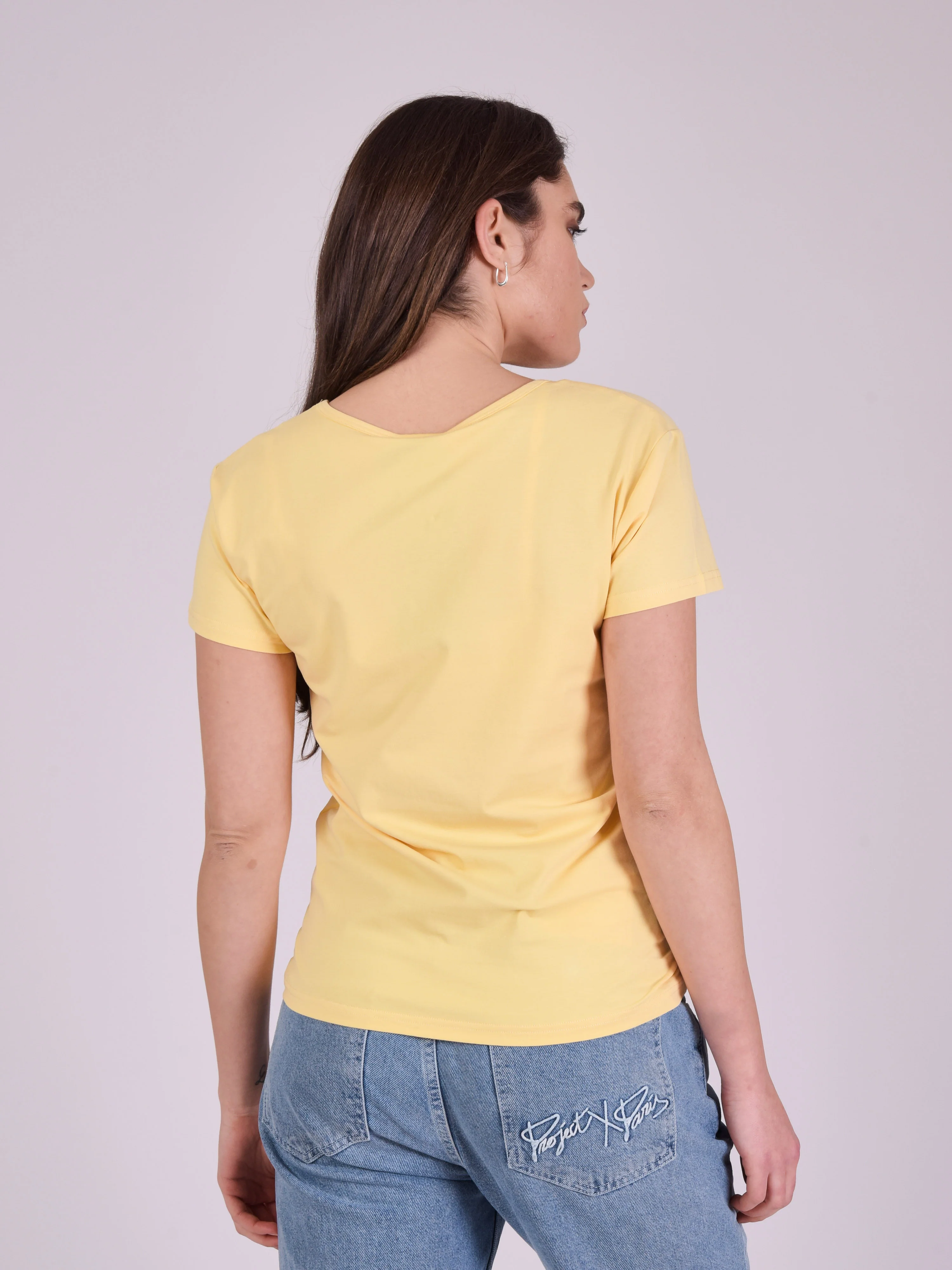 T-shirt basic broderie logo ton sur ton - Image 5