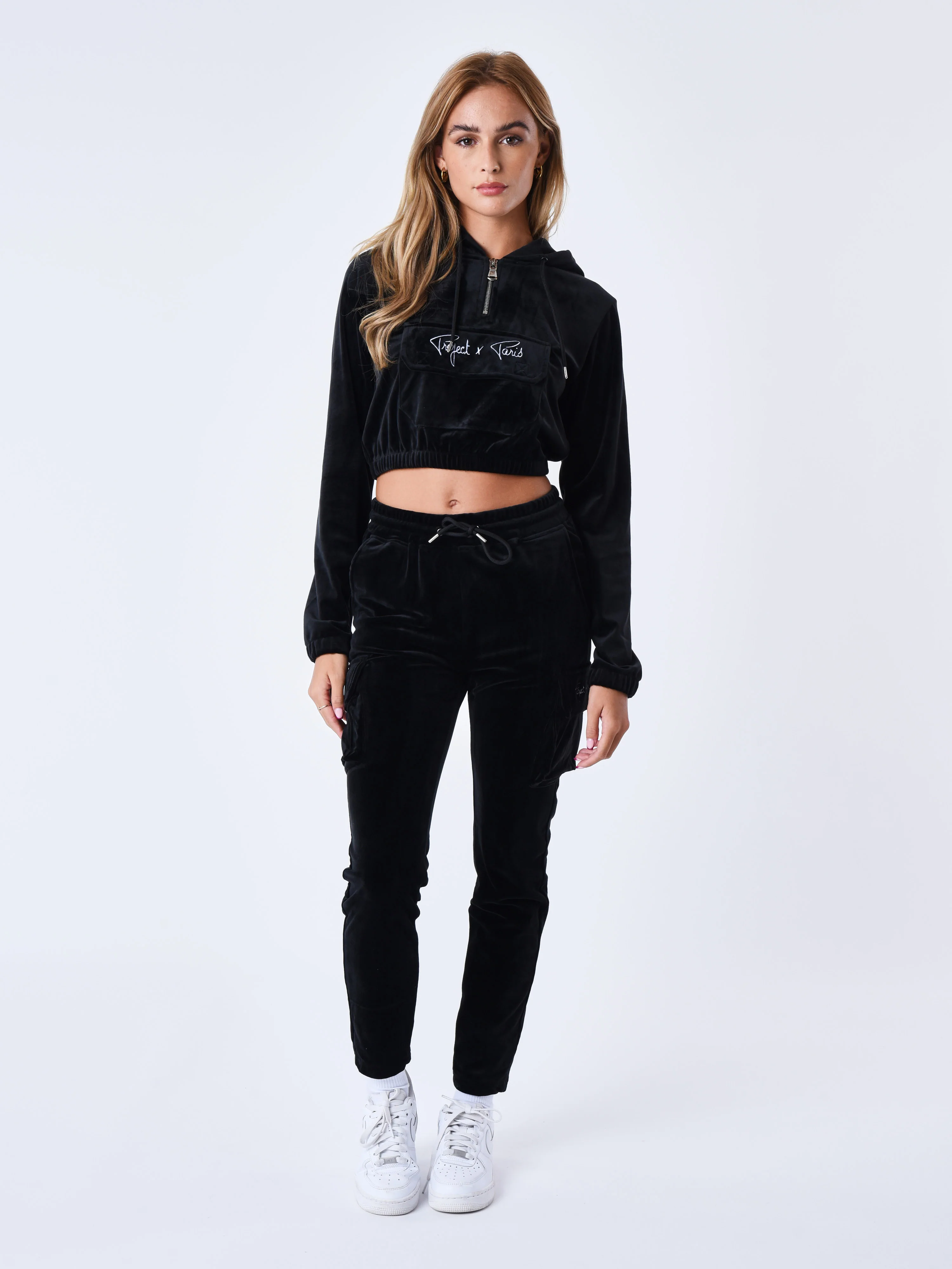 Bas de jogging cargo en velours signature - Image 3