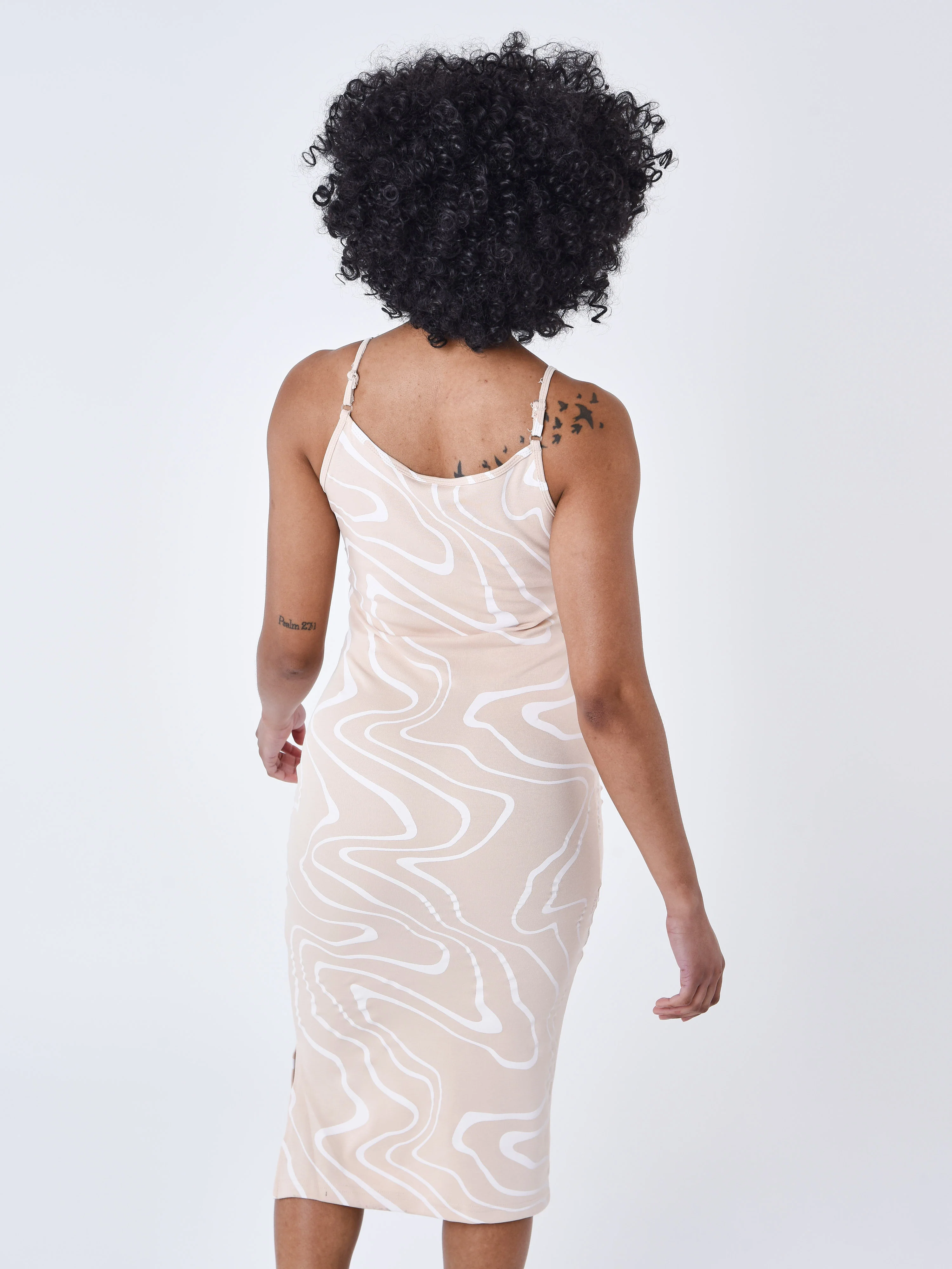 Robe a bretelle effet ecume - Image 5