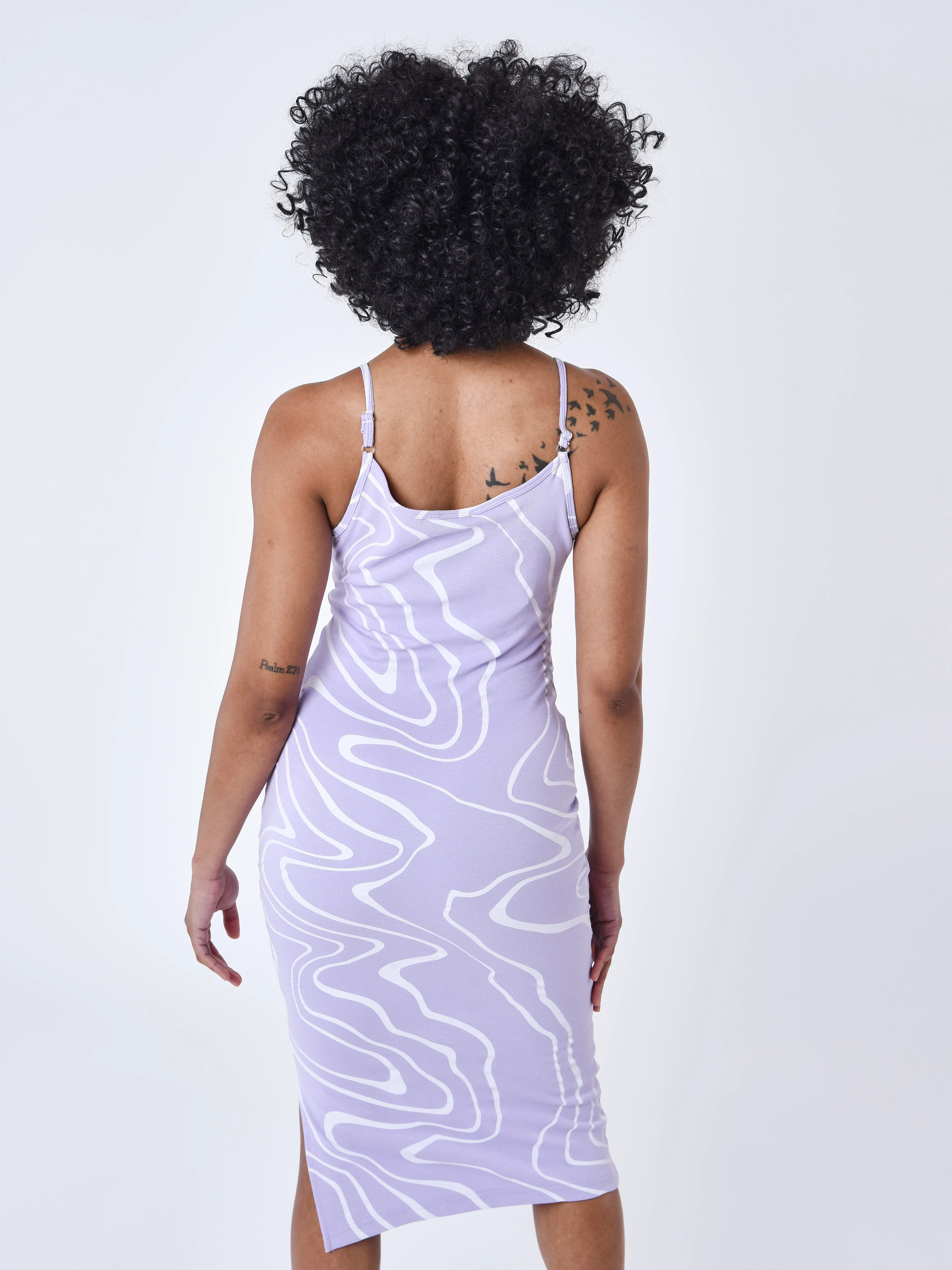 Robe a bretelle effet ecume - Image 5