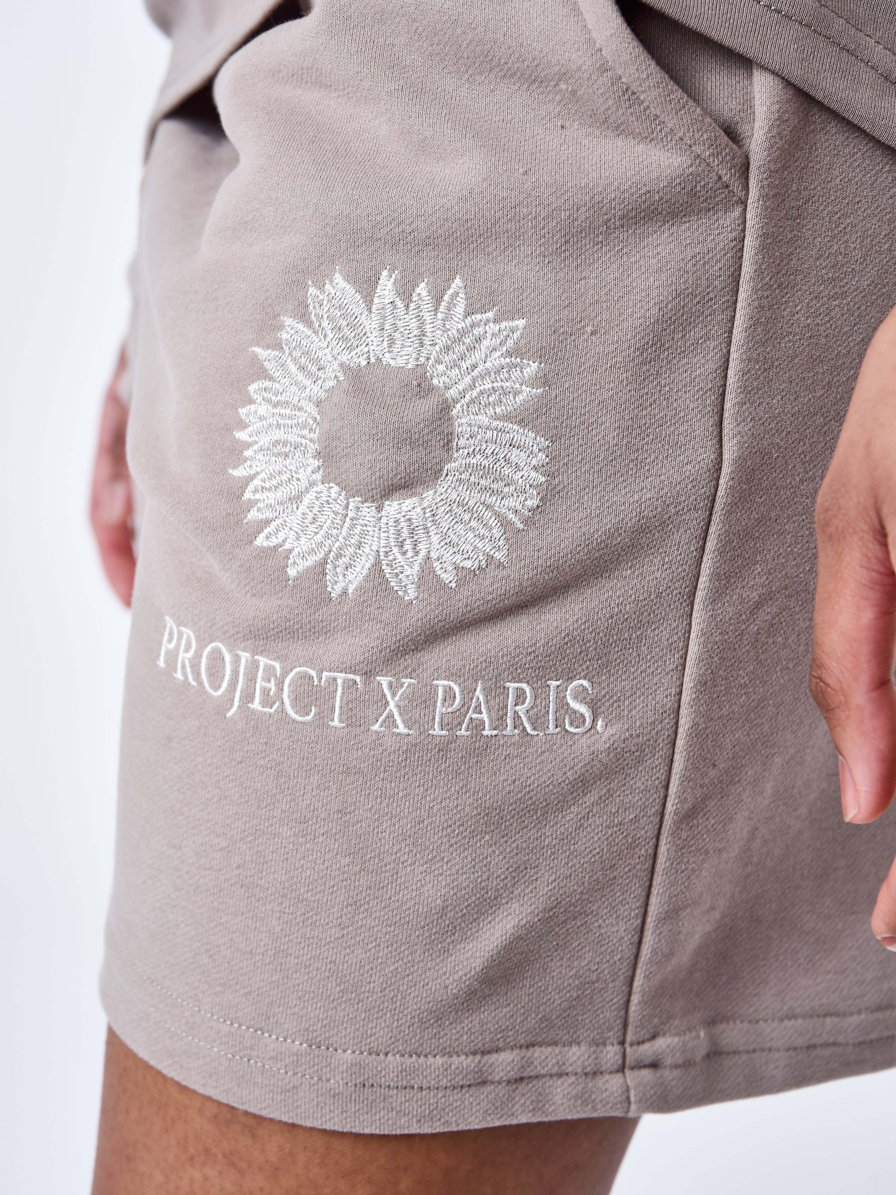Short brodé fleuri - Image 6