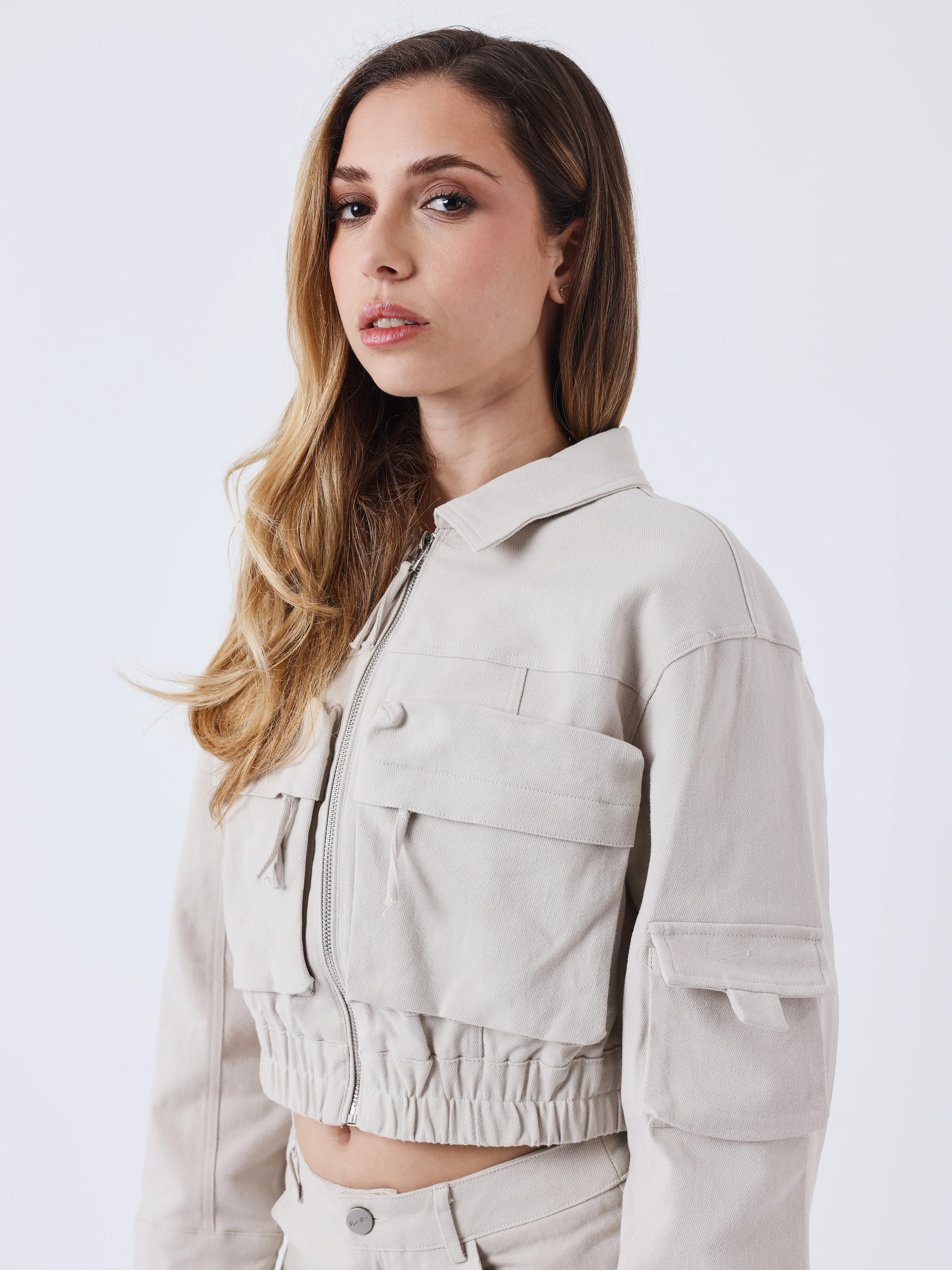 Veste cargo courte poly - Image 4