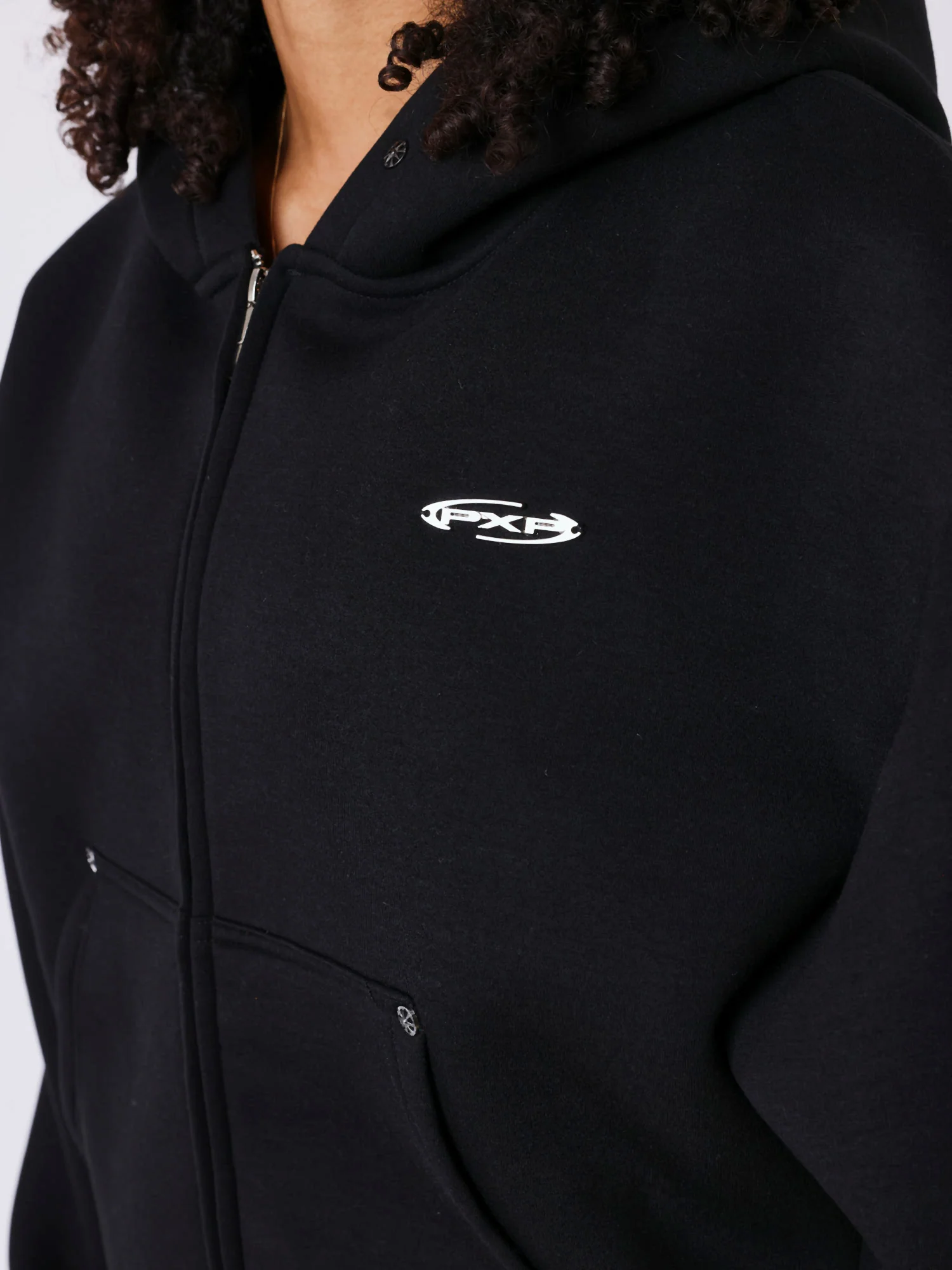 Sweat à capuche zippé néoprène - Image 4