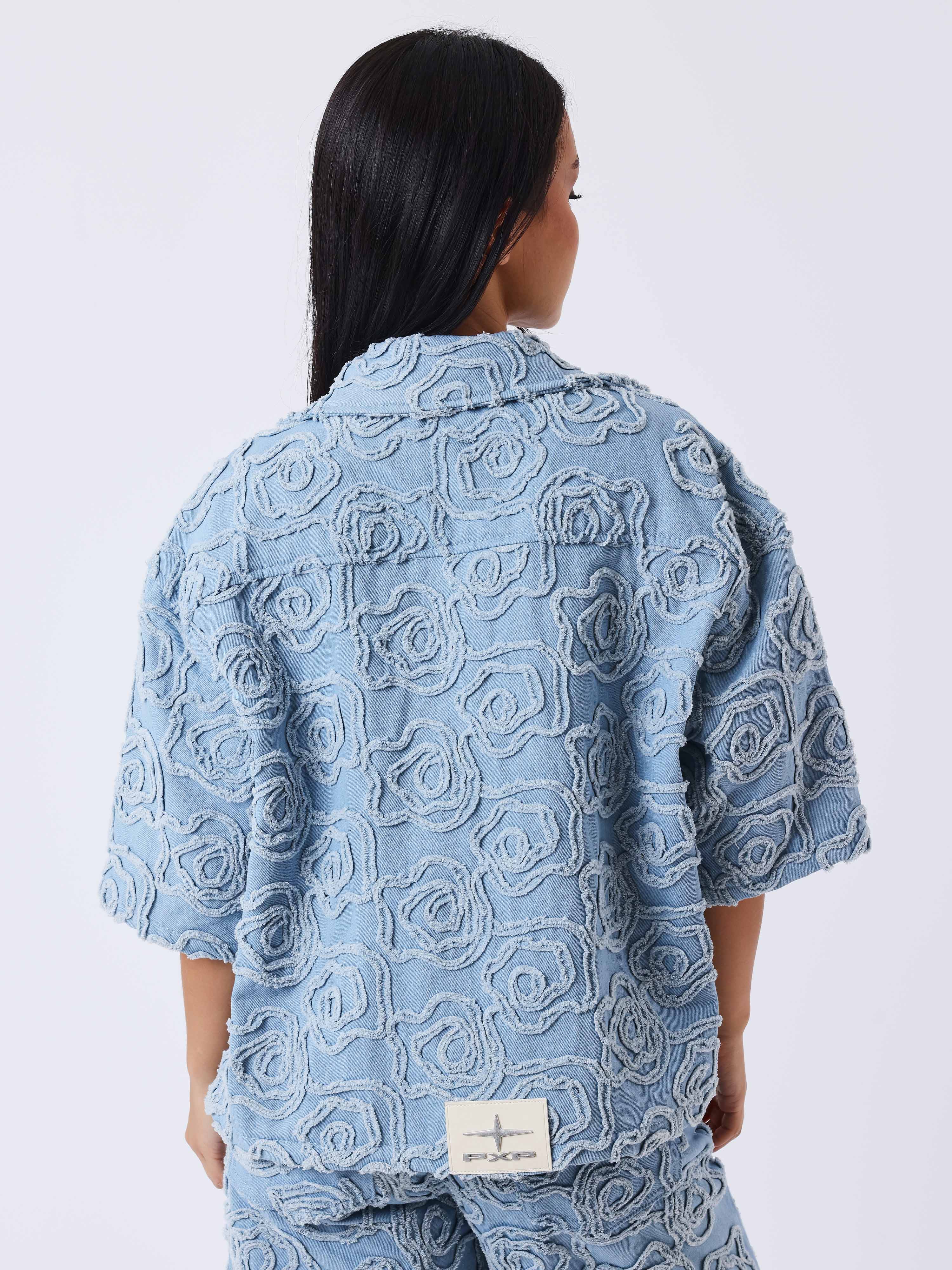 Chemise en denim manches courtes Cloudy - Image 3