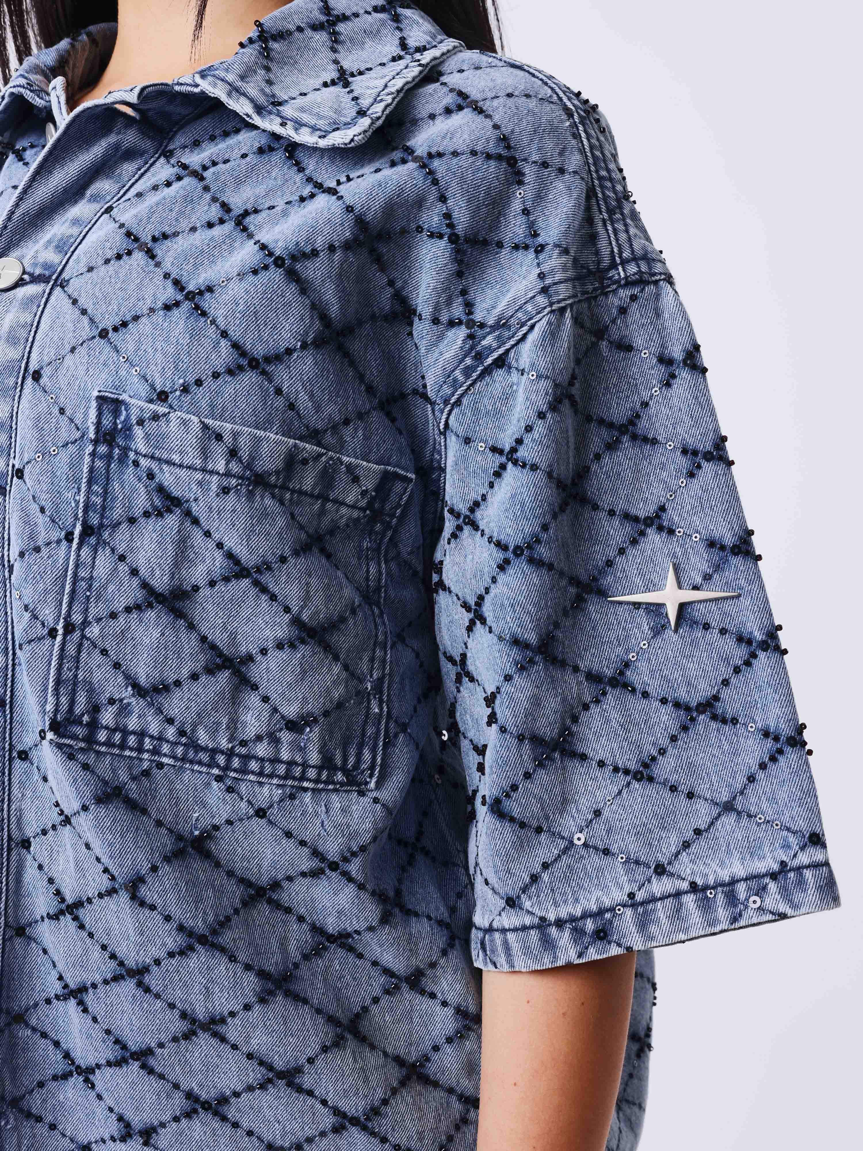 Surchemise denim manches courtes Precious - Image 4