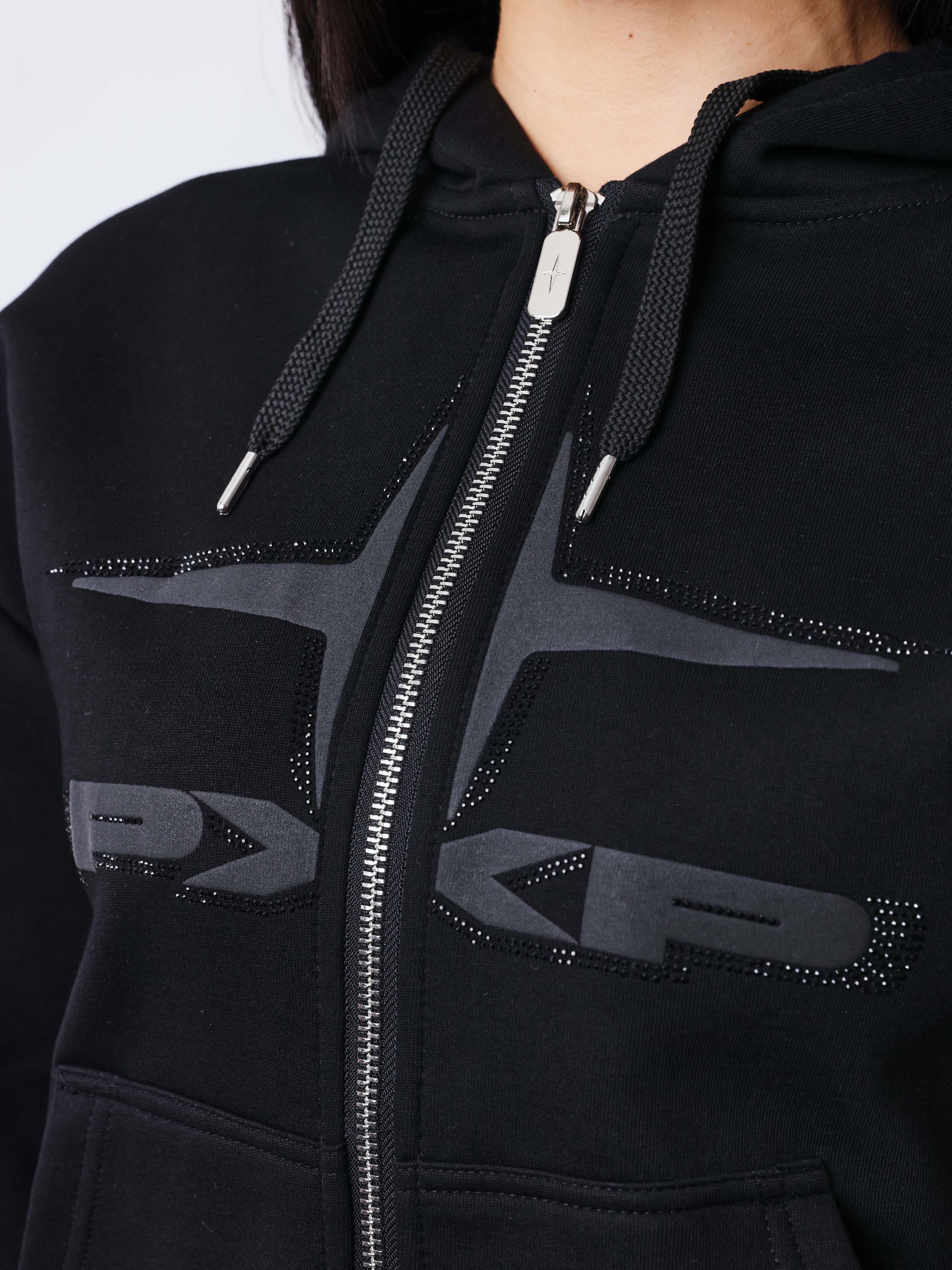 Sweat à capuche zippé Strassy - Image 4