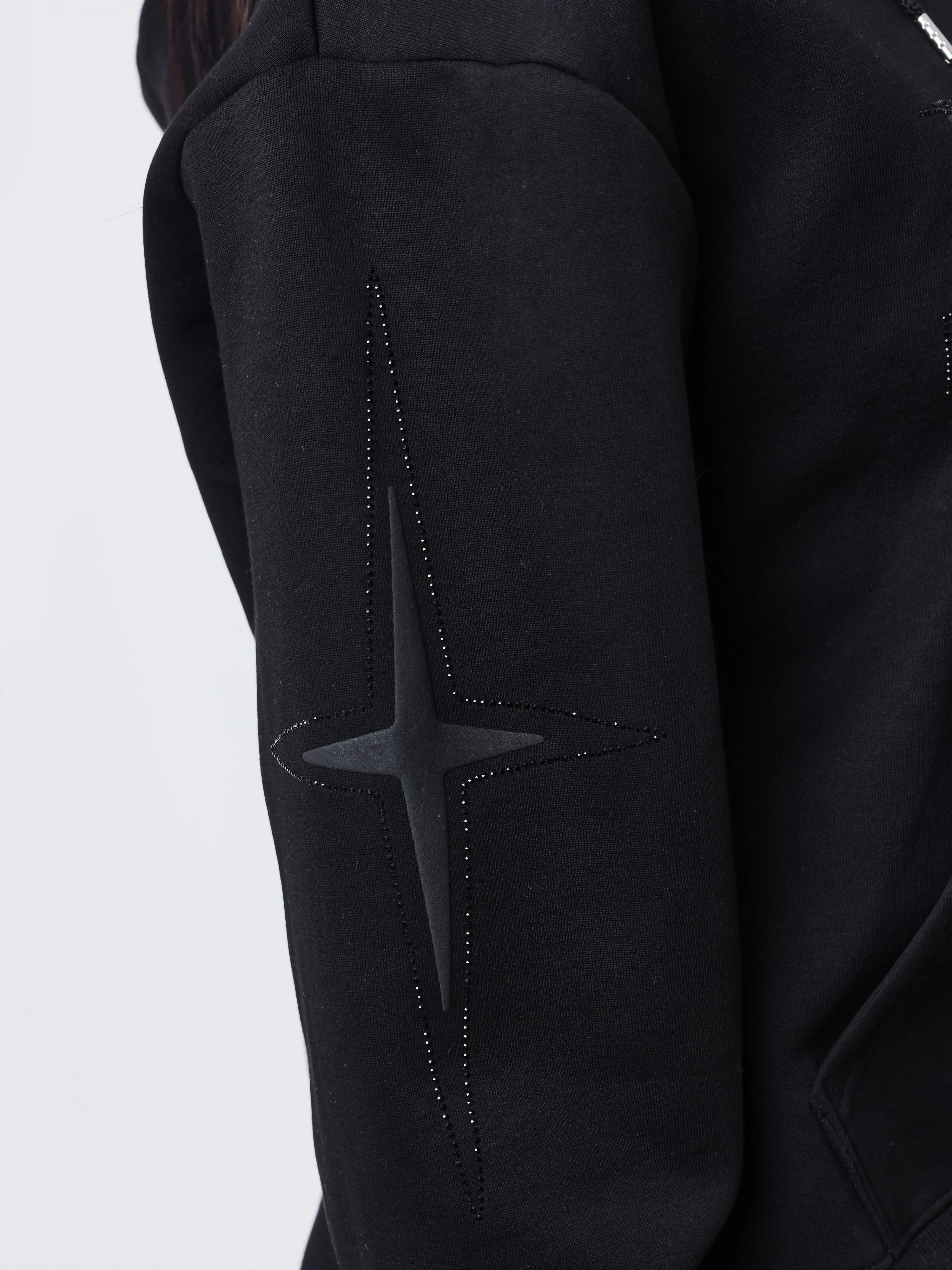 Sweat à capuche zippé Strassy - Image 8