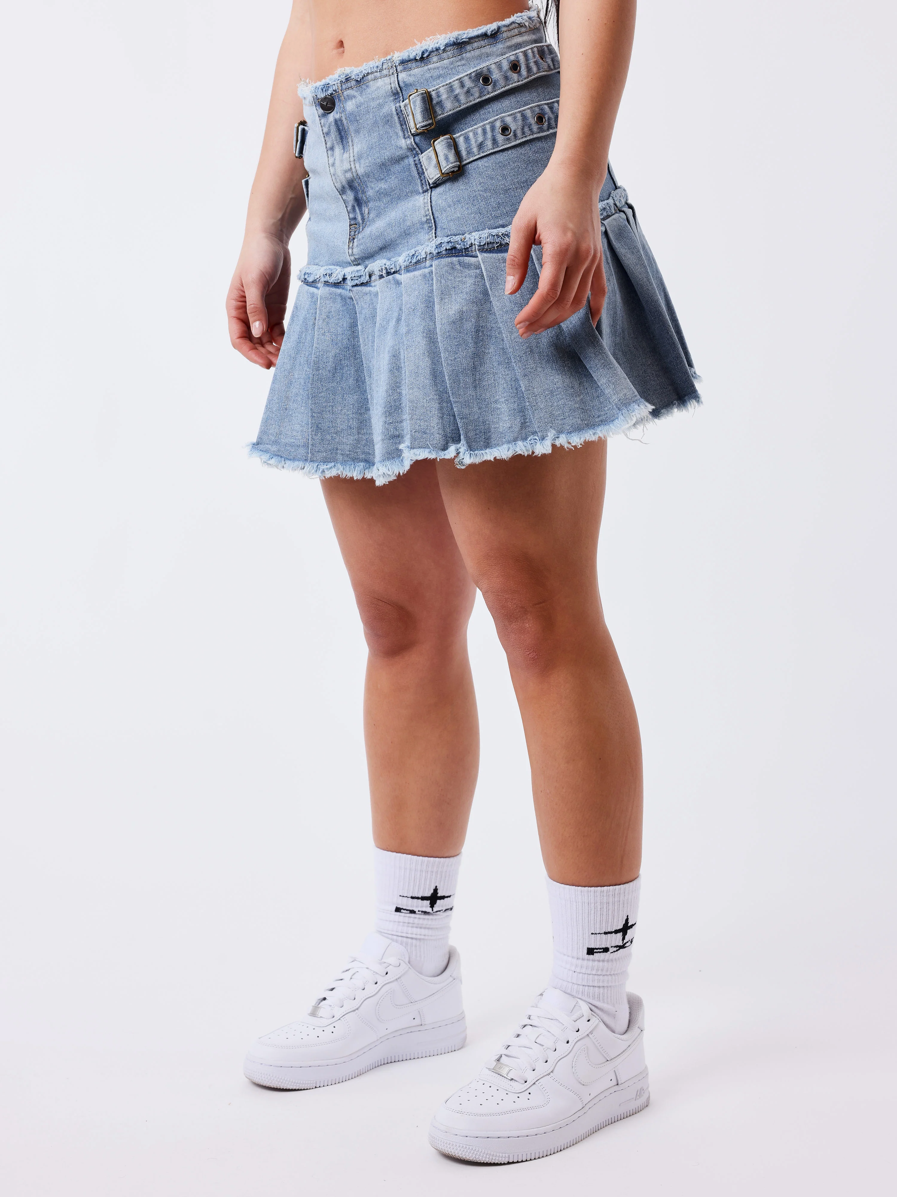 Denim Jupe Frayed - Image 3
