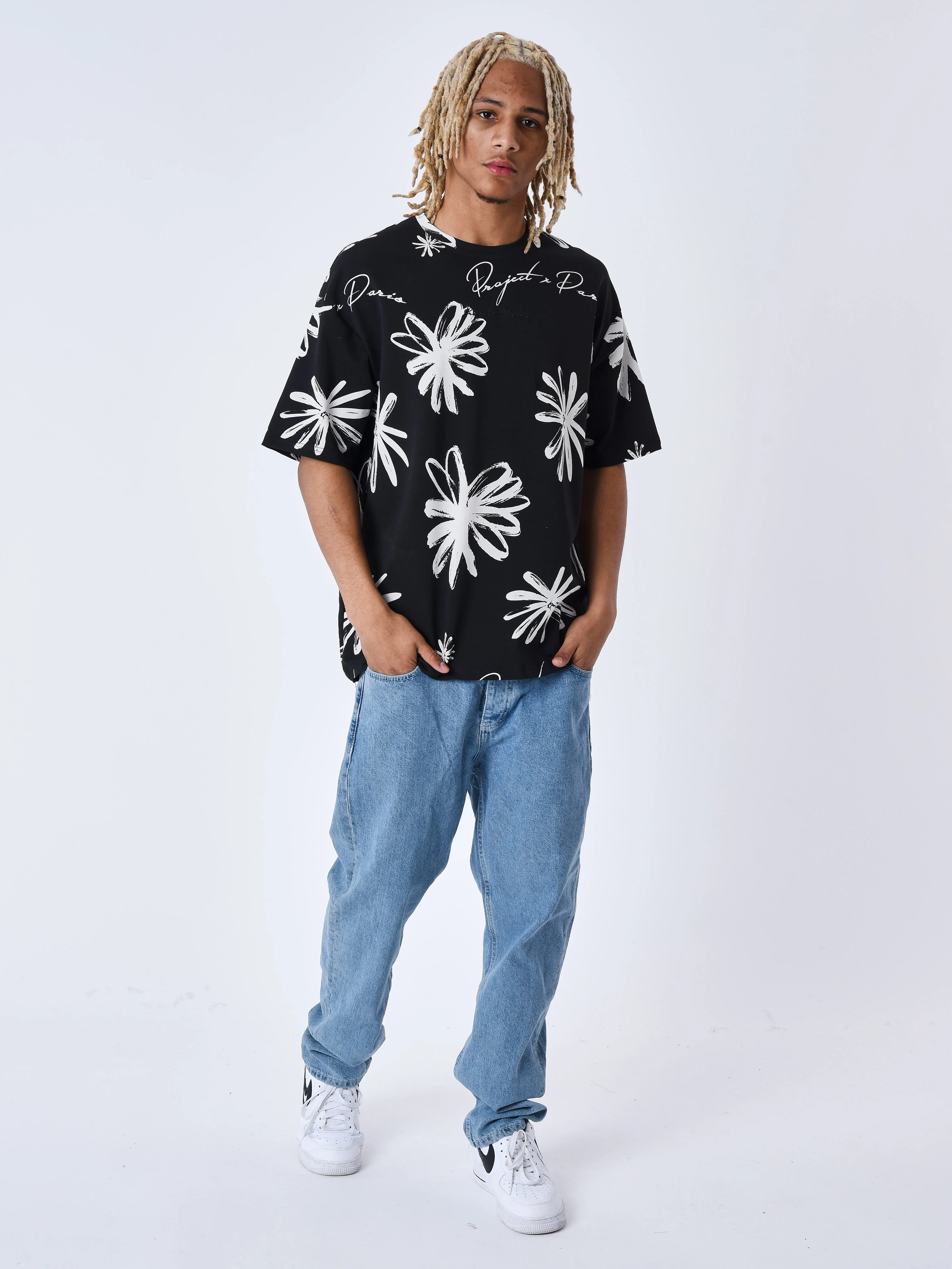 T-shirt all over esquisse fleurie - Image 3