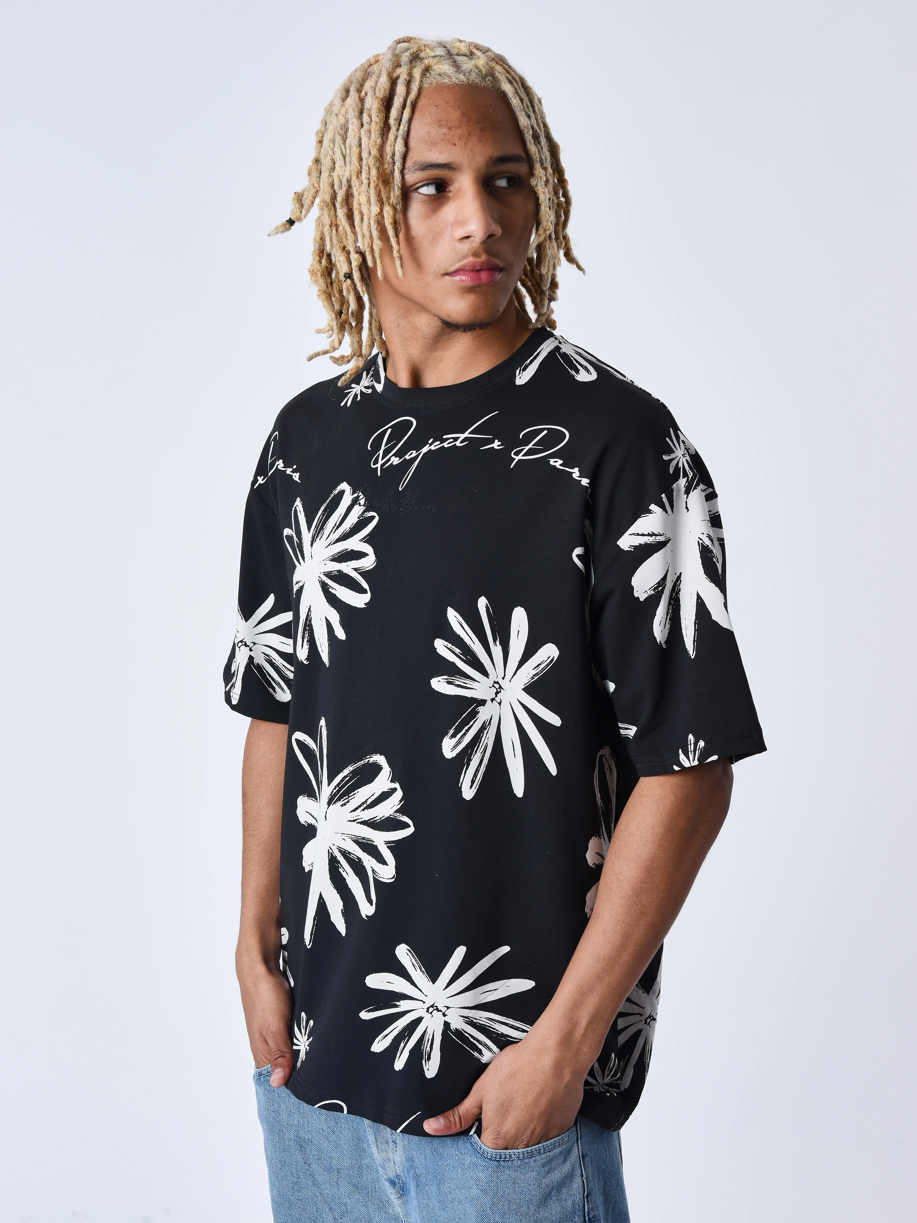 T-shirt all over esquisse fleurie - Image 4