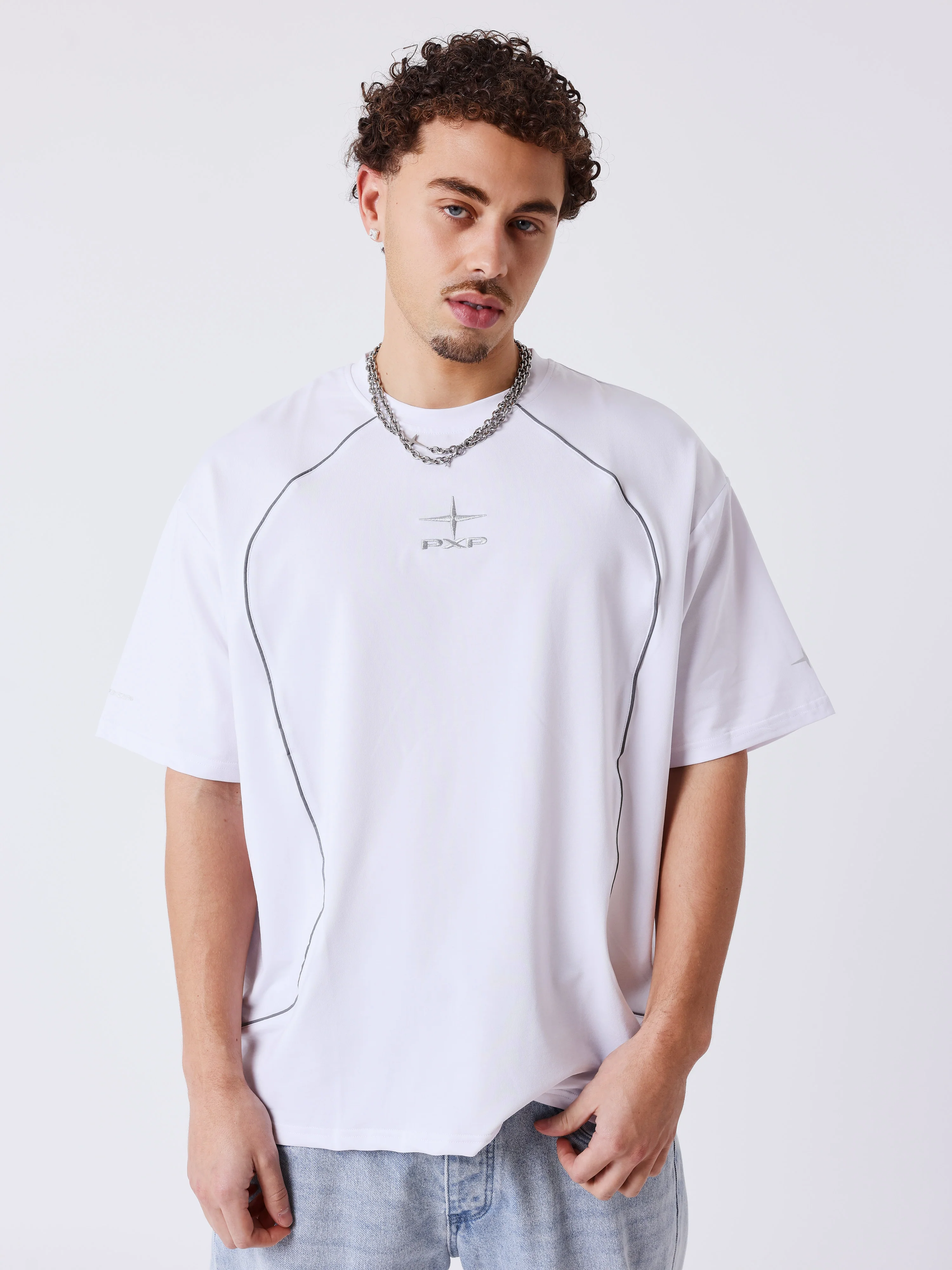 T-shirt Piping réfléchissant
