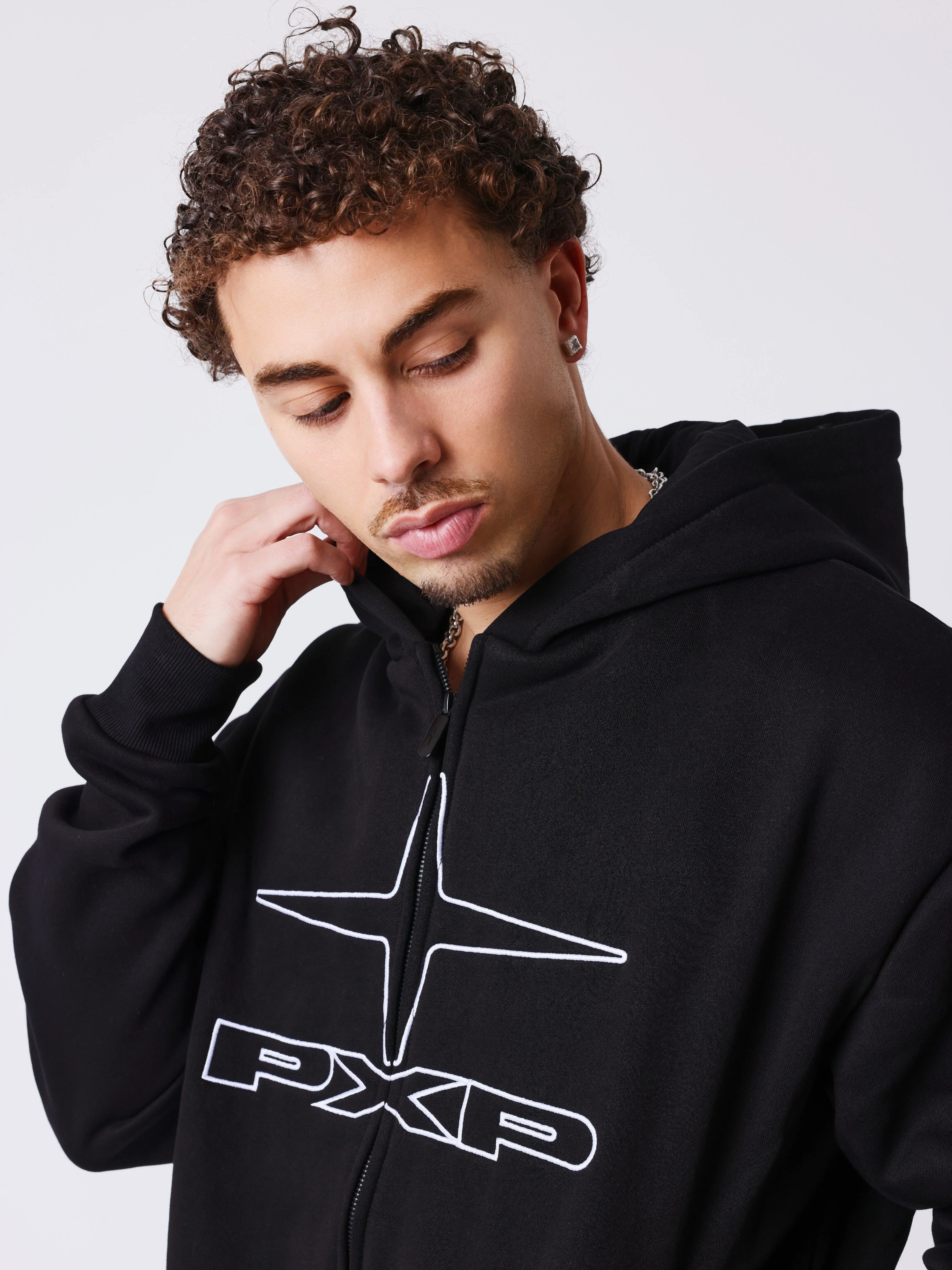 Sweat à Capuche zippé Polaris en contour - Image 3