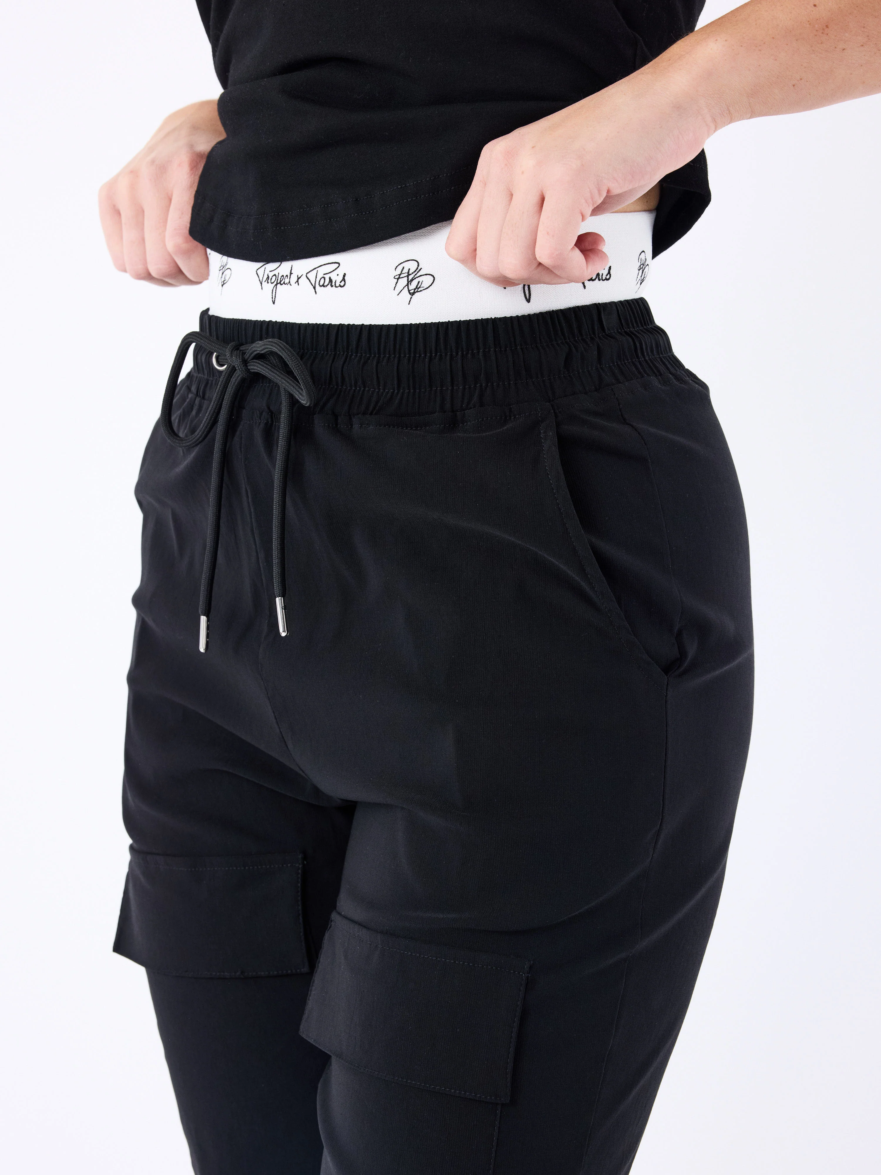Pantalon ceinture bande élastiquée logotée - Image 5