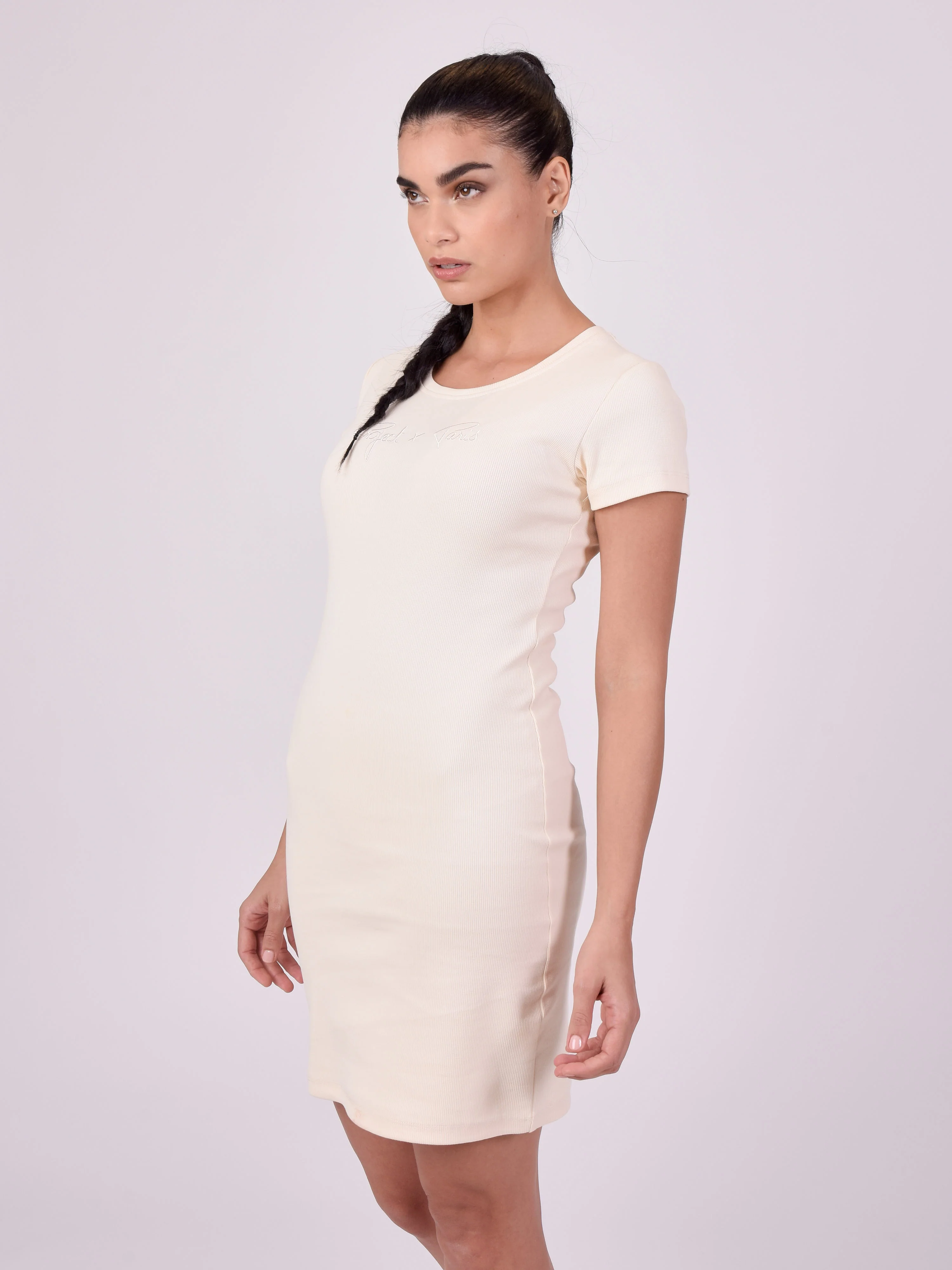 Robe côtelée manche courte - Image 4