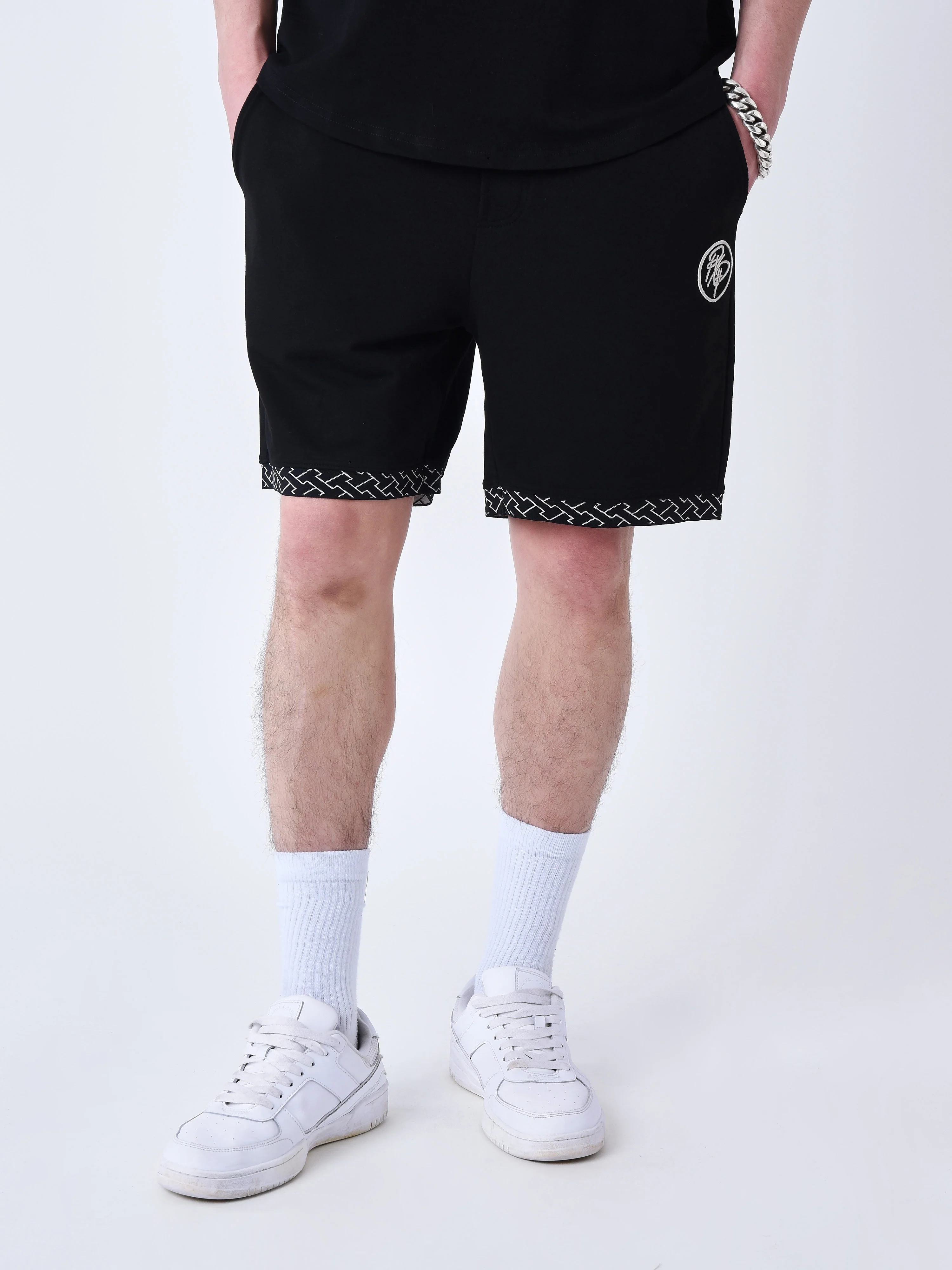 Short à détails tissé labyrinthe - Image 2