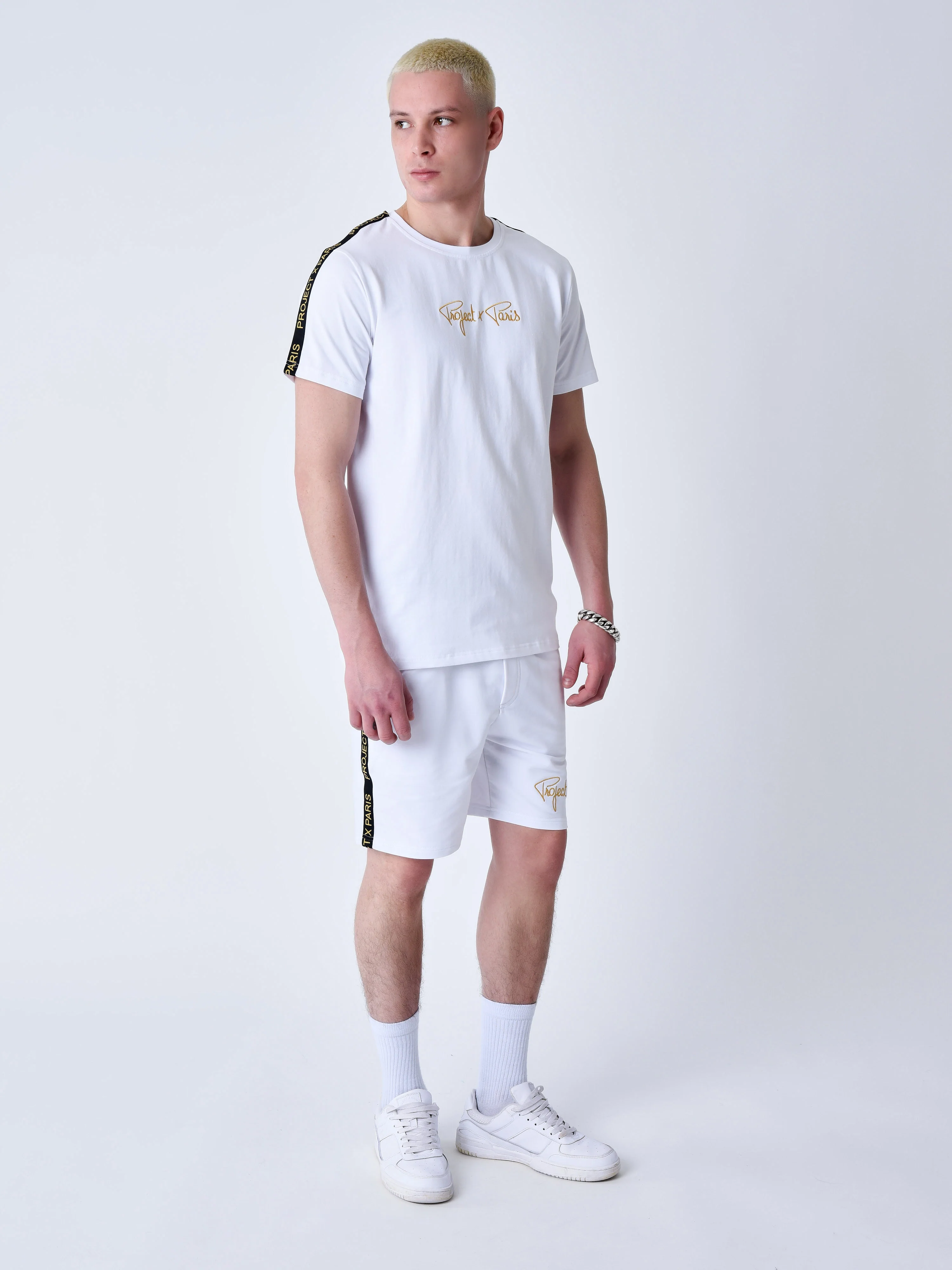 Short classique Bandes brodé coté - Image 4