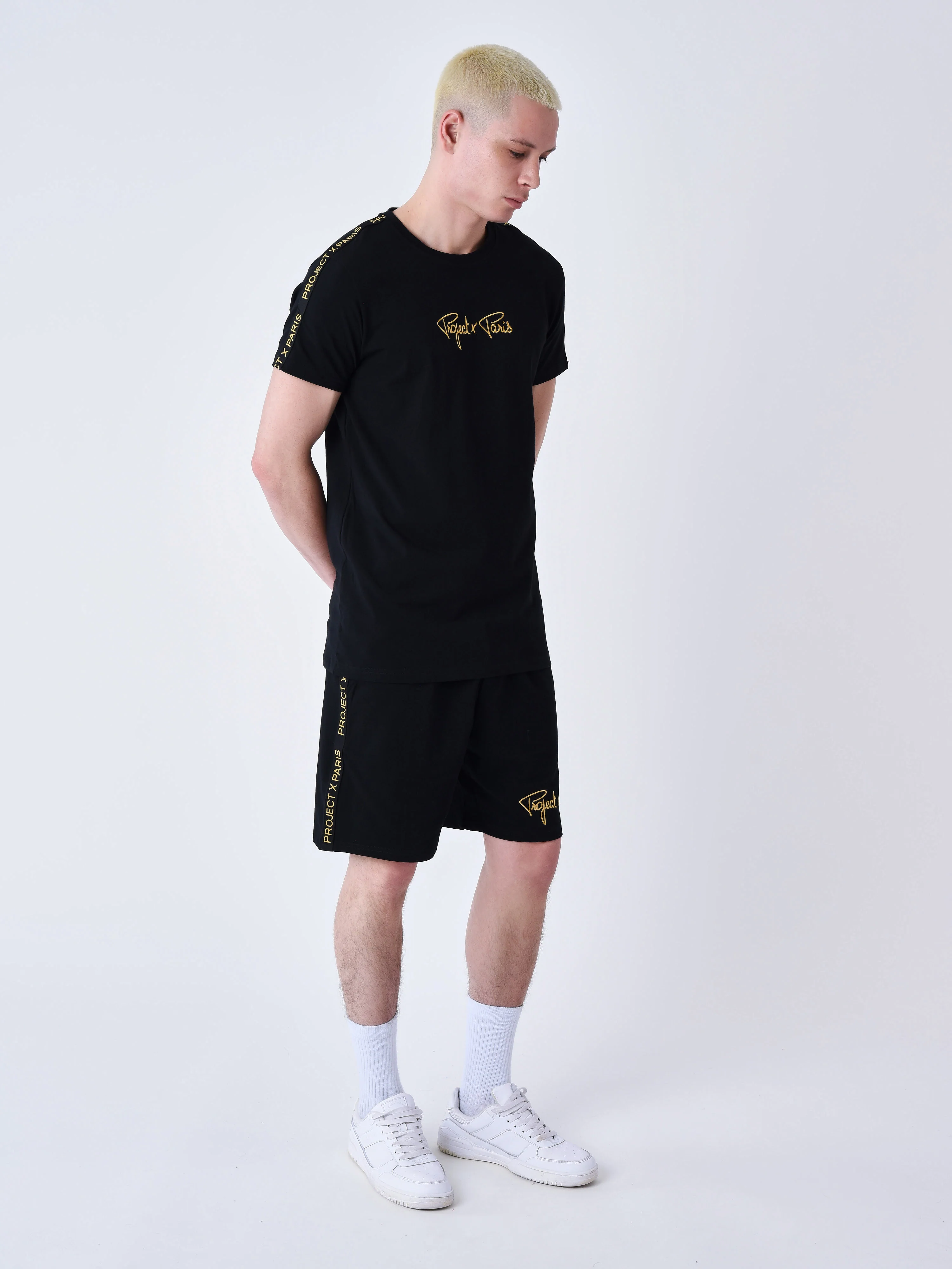 Short classique Bandes brodé coté - Image 4