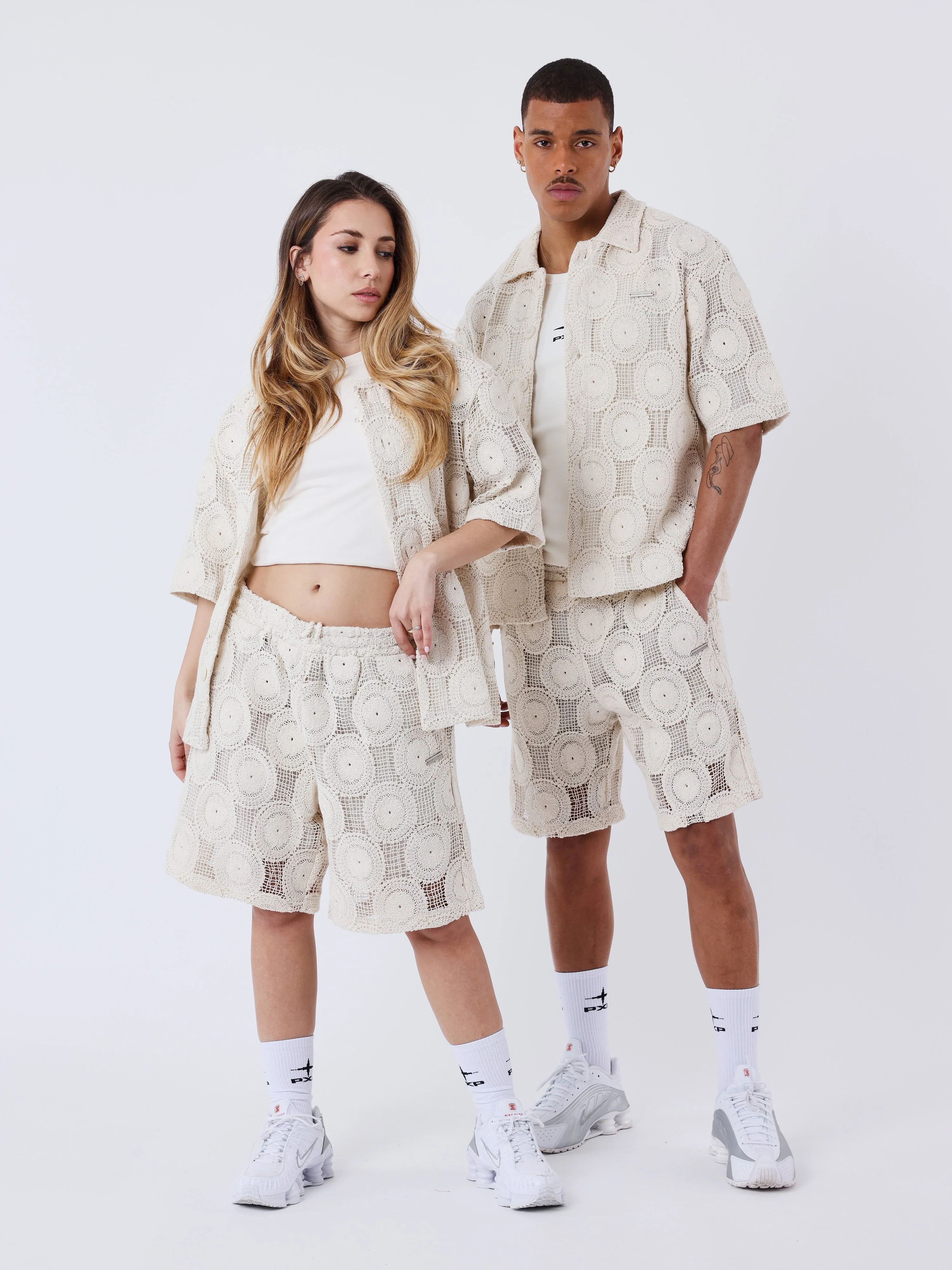 Short Kalash x PXP à patchwork de broderie