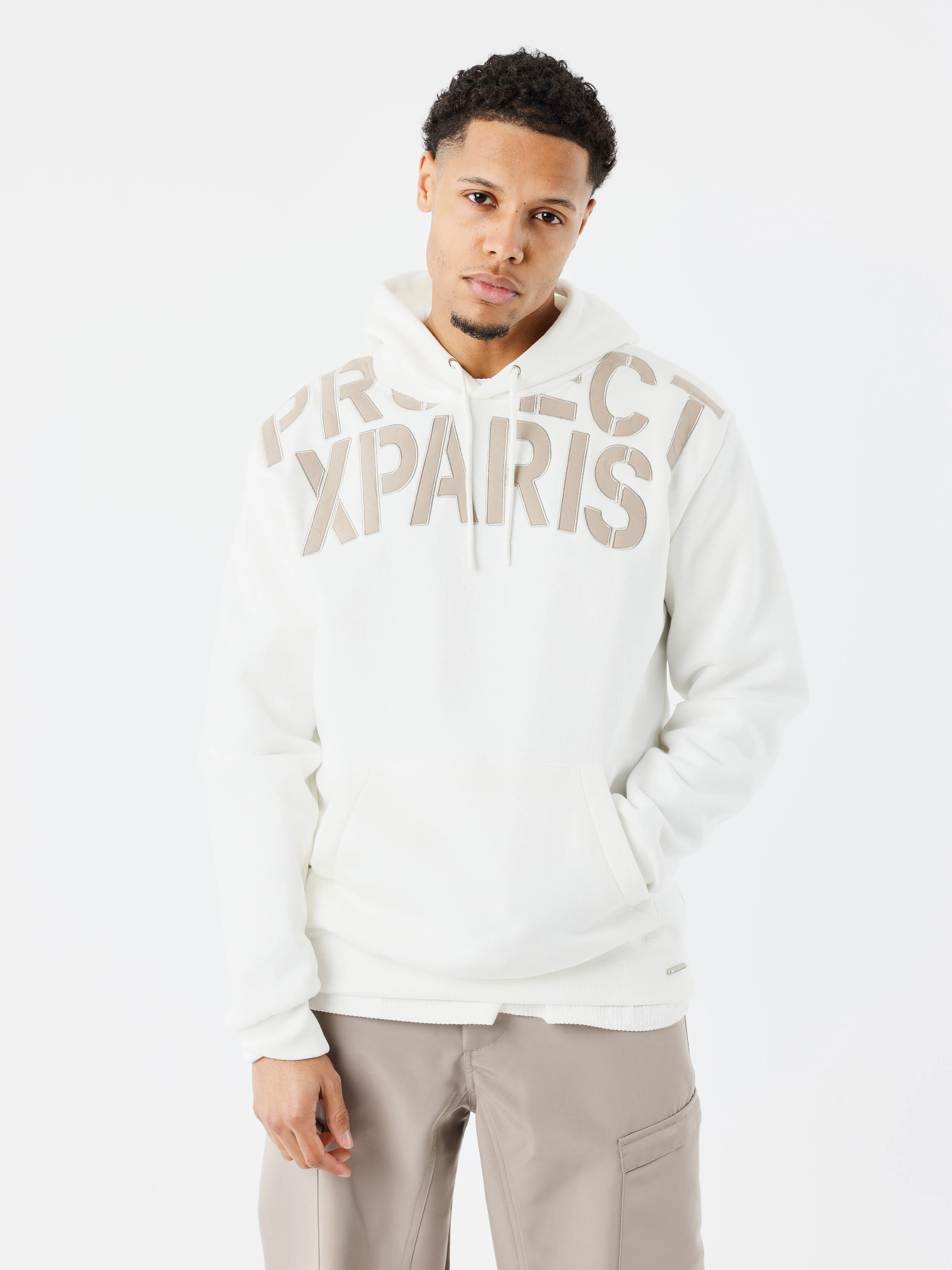 Sweat à capuche Patch lettre