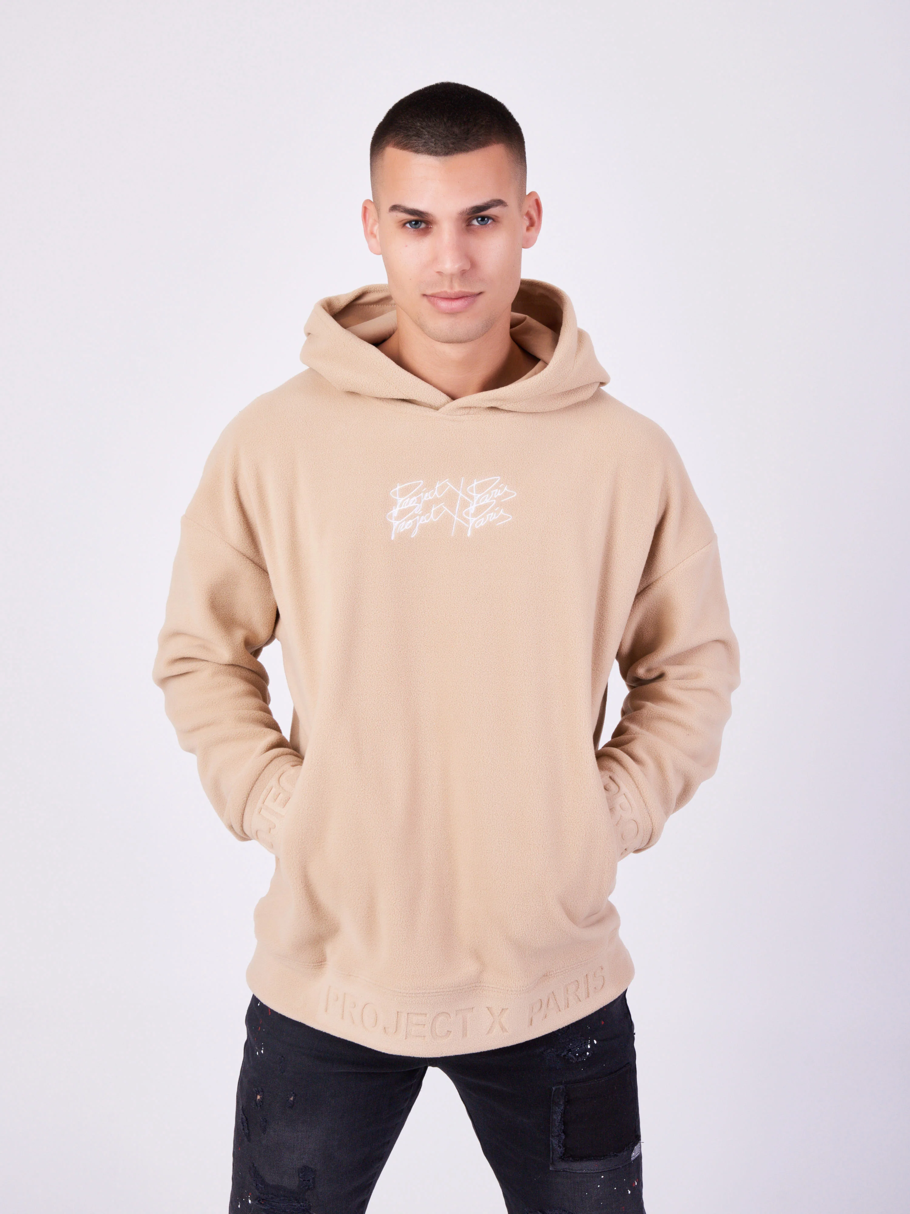 Sweat à Capuche polaire double logo - Image 3