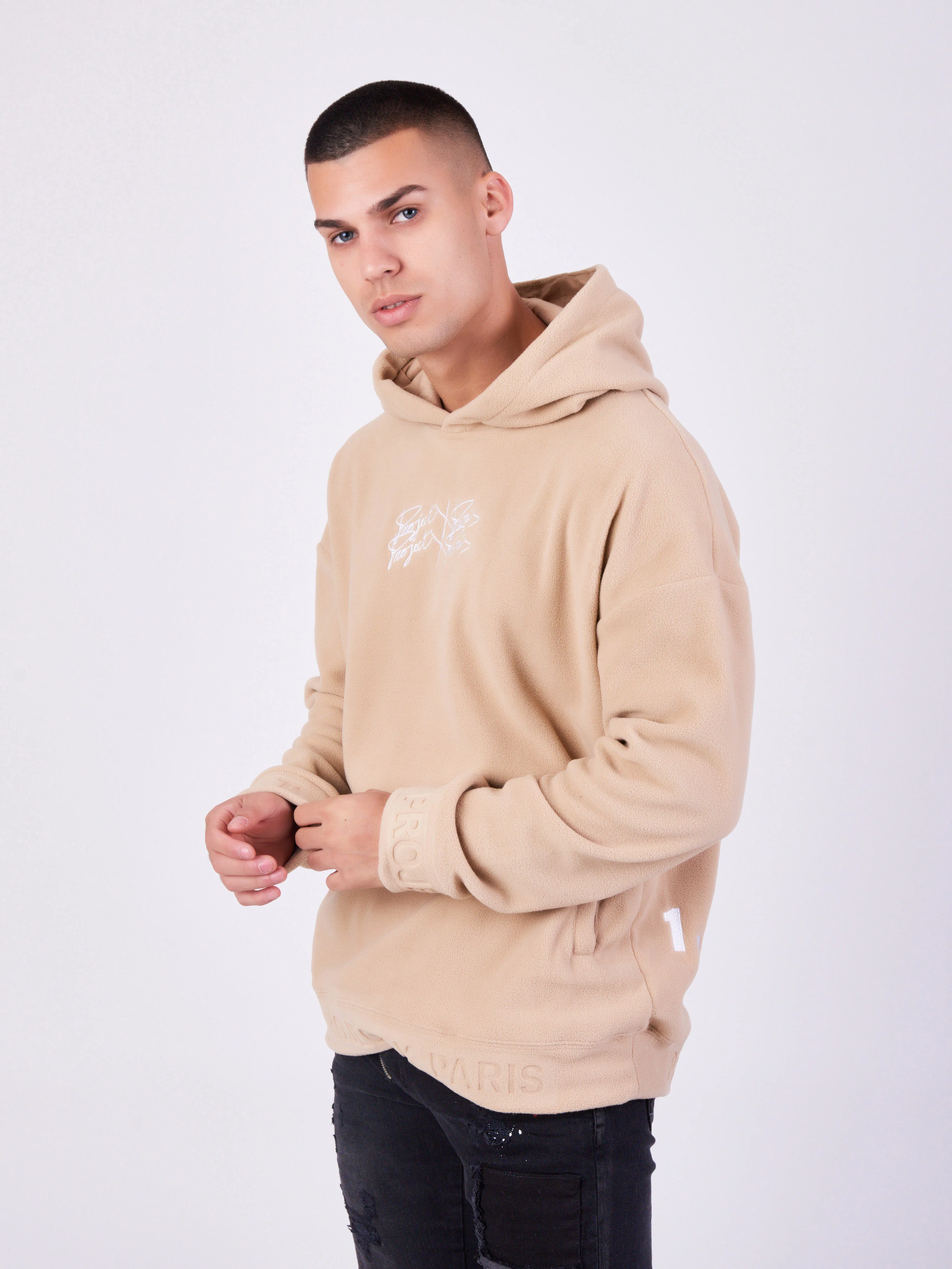 Sweat à Capuche polaire double logo - Image 4