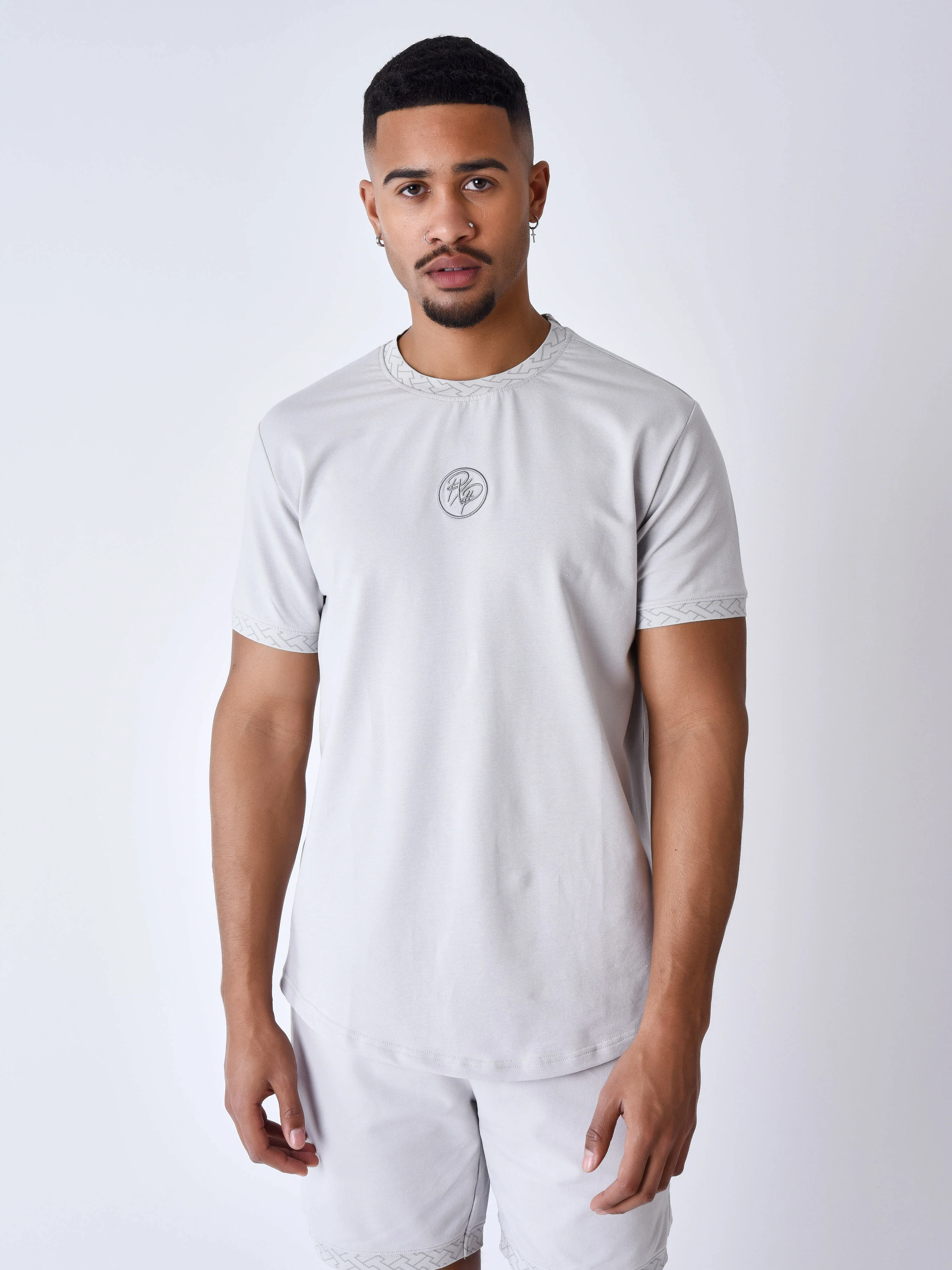 T-shirt à détails tissé labyrinthe