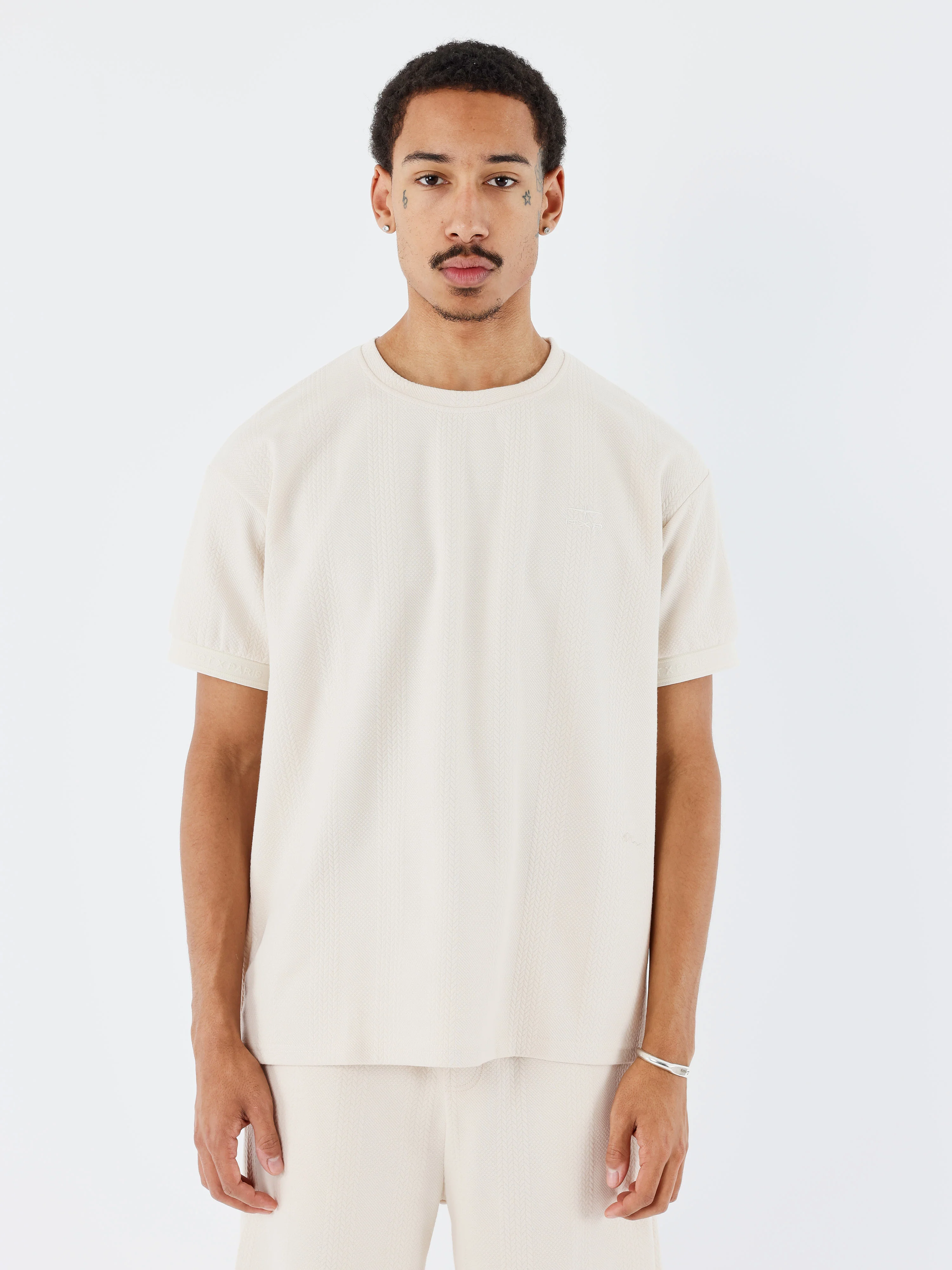 T-shirt Col Montant Maille