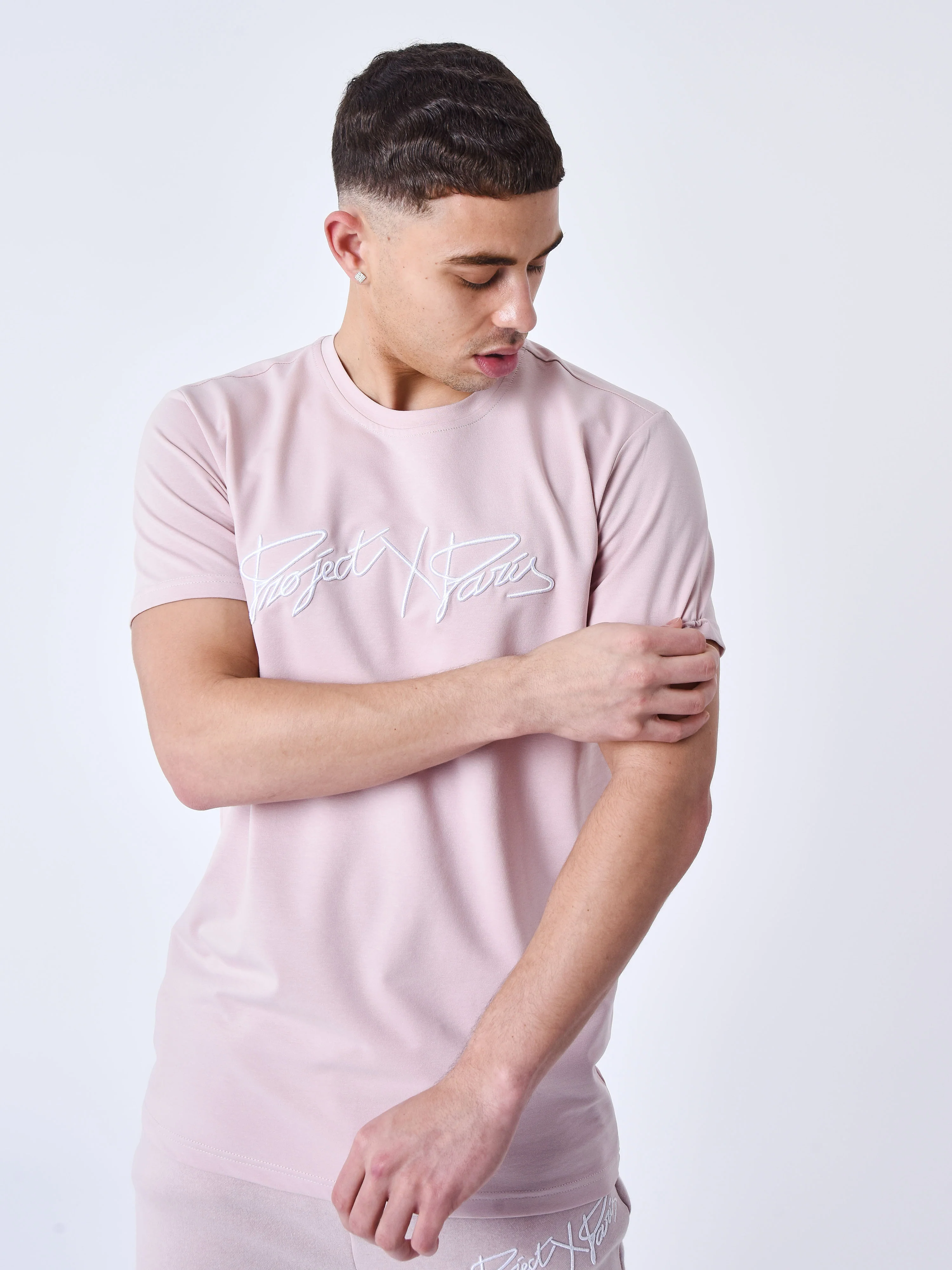 T-shirt basic full logo broderie