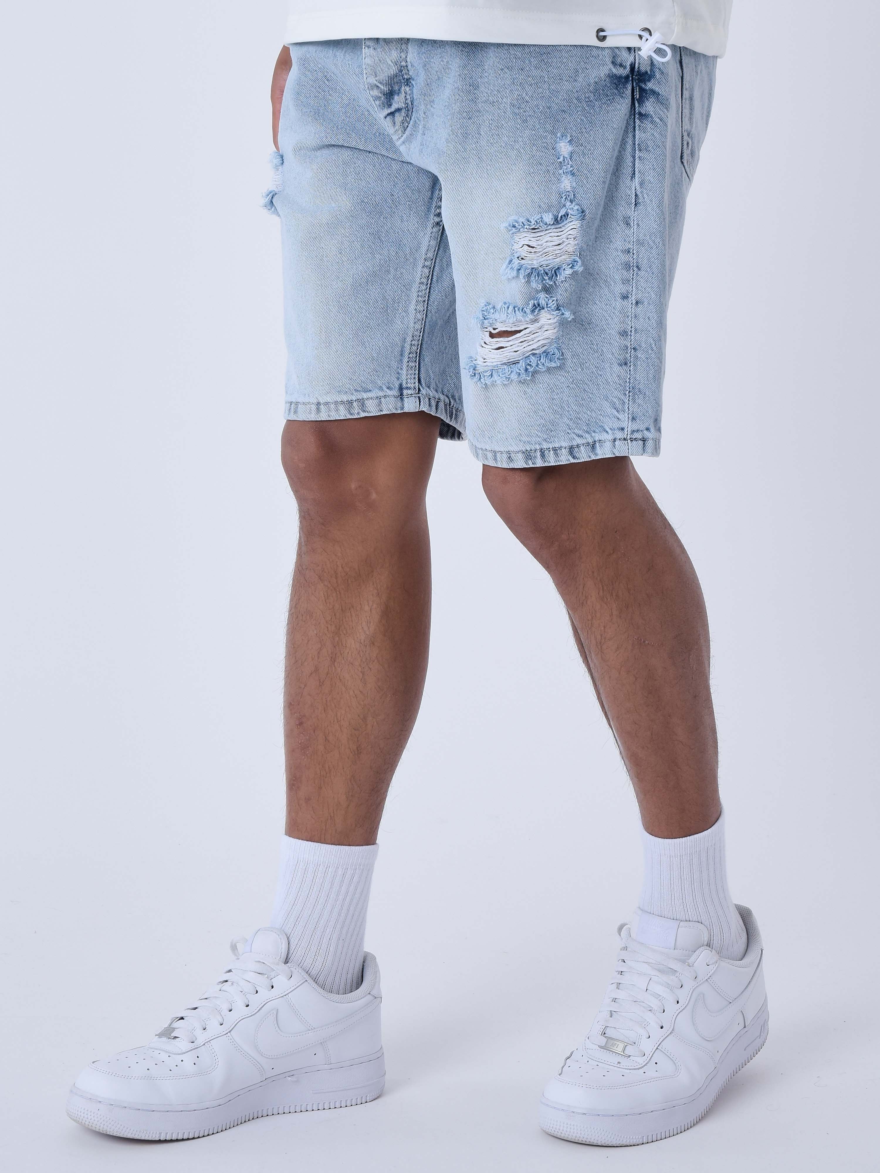 Short en jean effet déchiré - Image 4